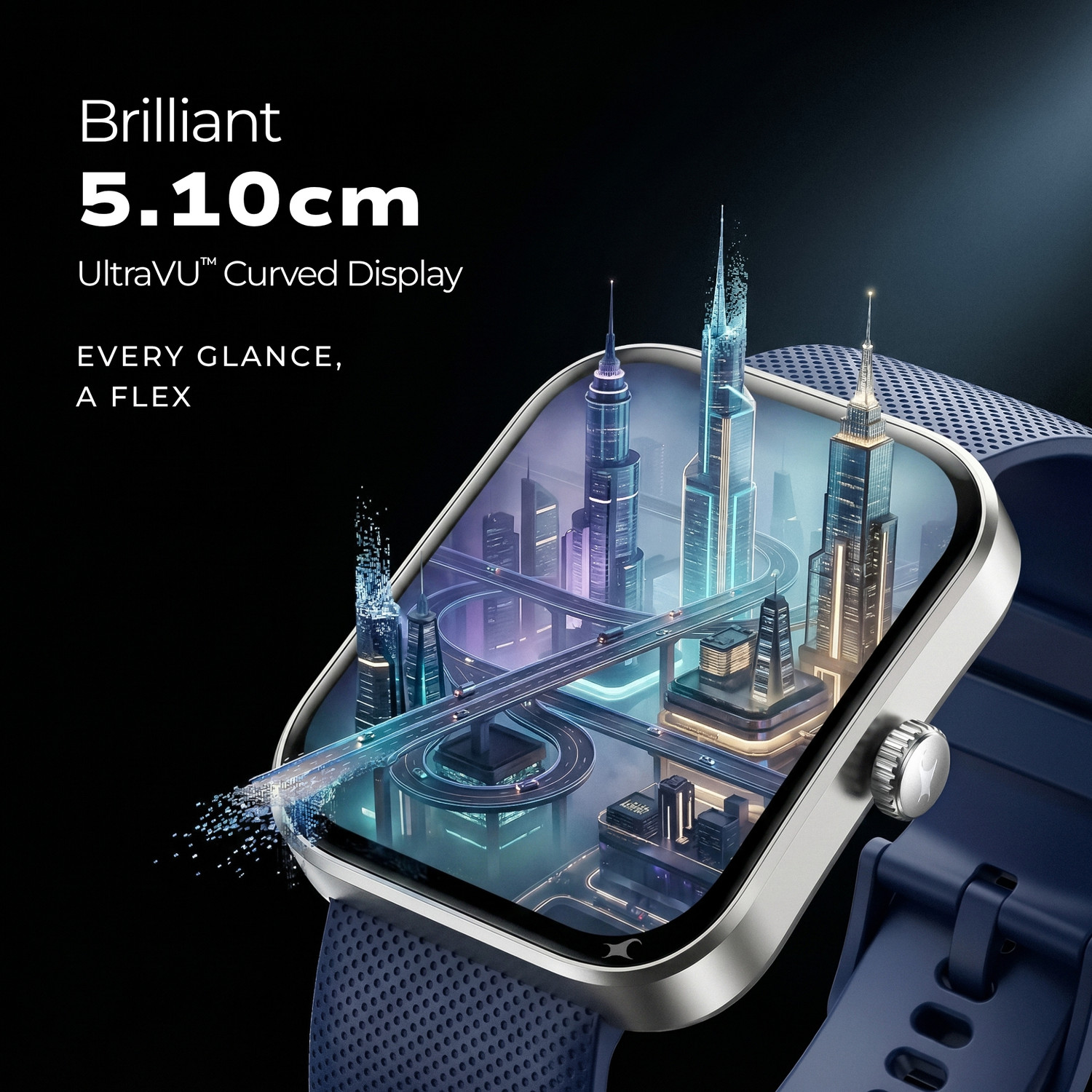 Image of Fastrack Revolt FS3 2.01 inch Curved Display | BT Calling | Crown Control | 24 /7 Health Suit Smartwatch
