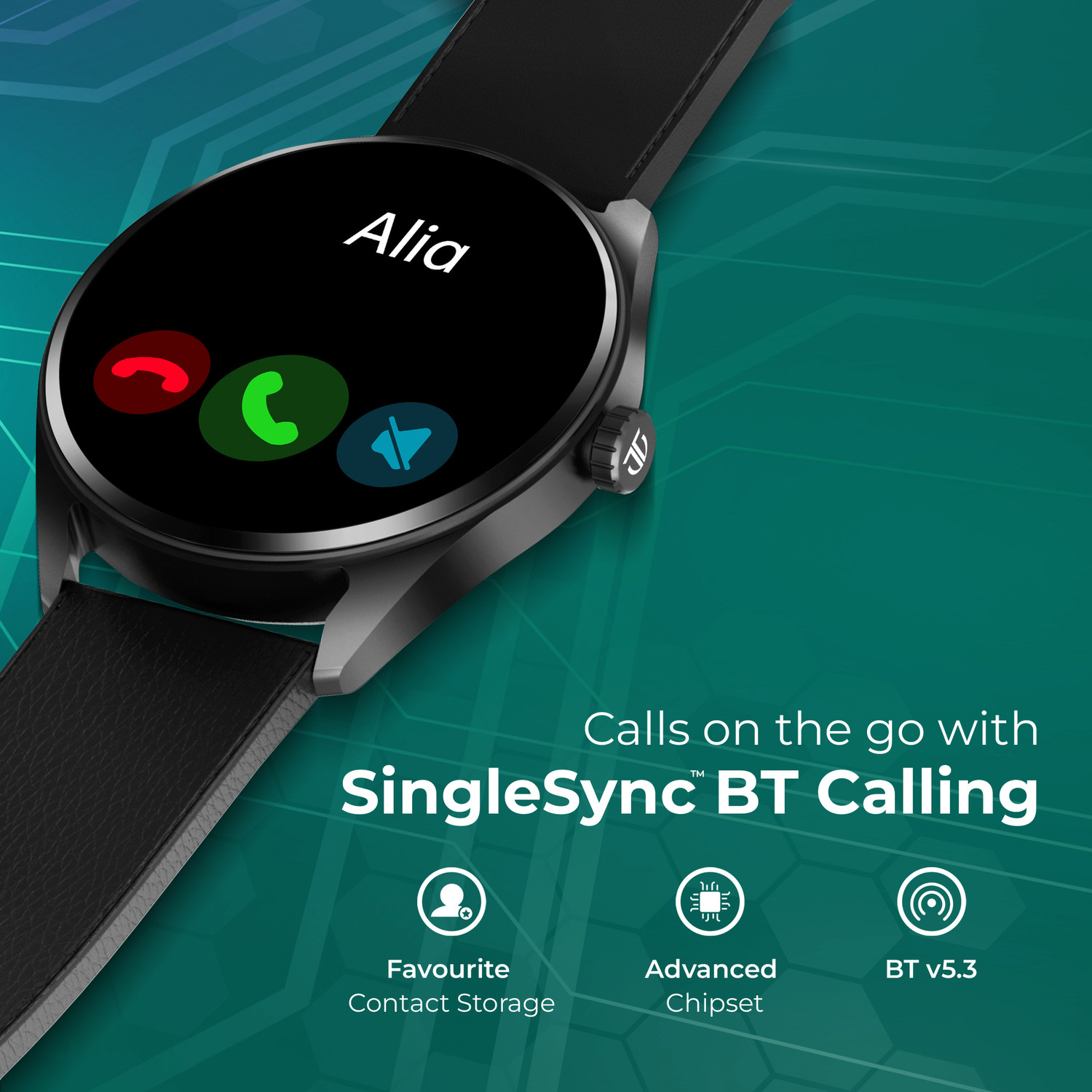 Image of Titan Crest-1.43''|Premium Design|AMOLED|AOD|Working Crown|BT Calling|Fast Charge|IP68 Smartwatch