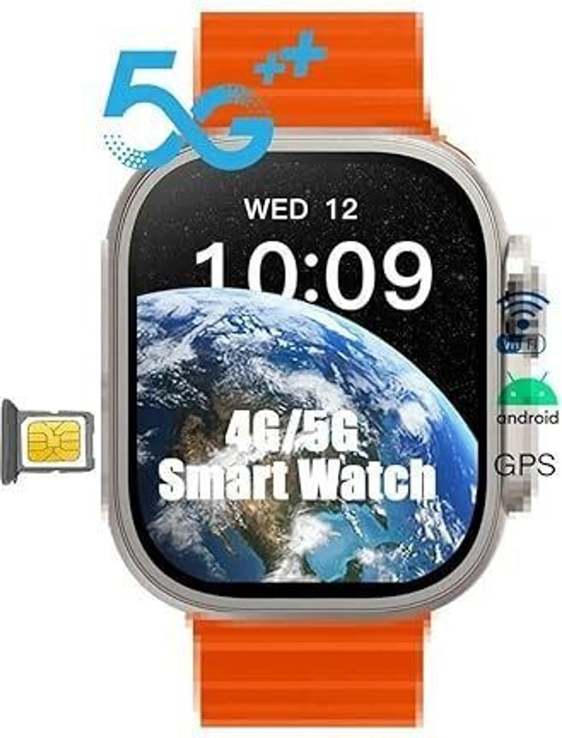 Image of SEHUB S8 Ultra 5G SIM Android Smartwatch for | 4GB+64GB, 2.02 inch Display,Play Store Smartwatch