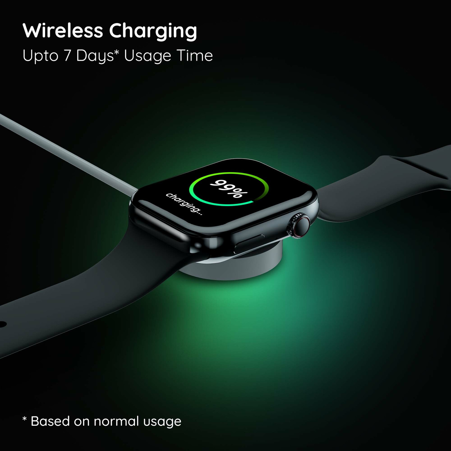 Image of Pebble Cosmos Grande 2.1 Largest Display, BT Calling, Wireless Charging,GPS Trajectory Smartwatch