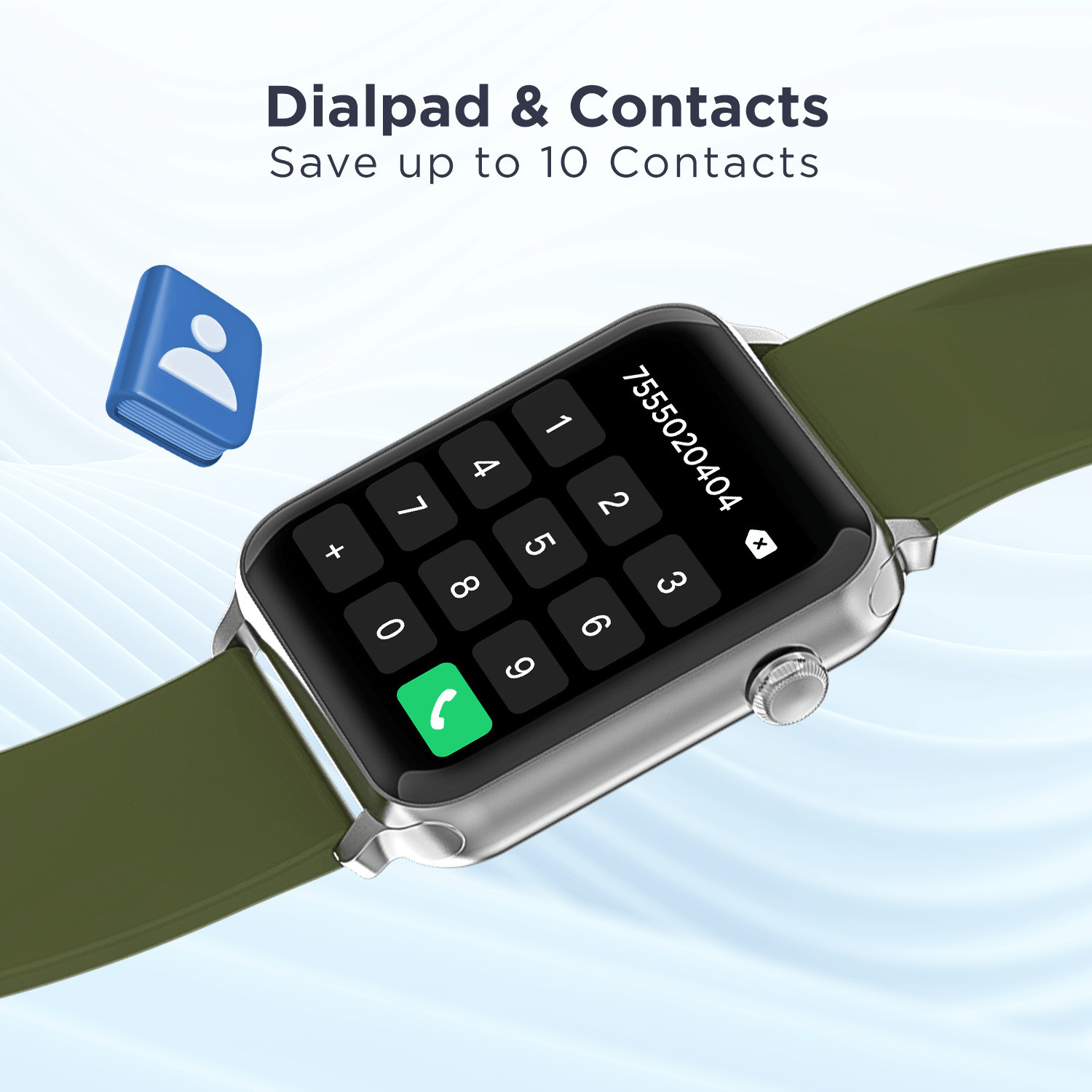 Image of boAt Storm Call w / 4.29 cm(1.69 inch), BT Calling & 550 Nits Brightness Smartwatch