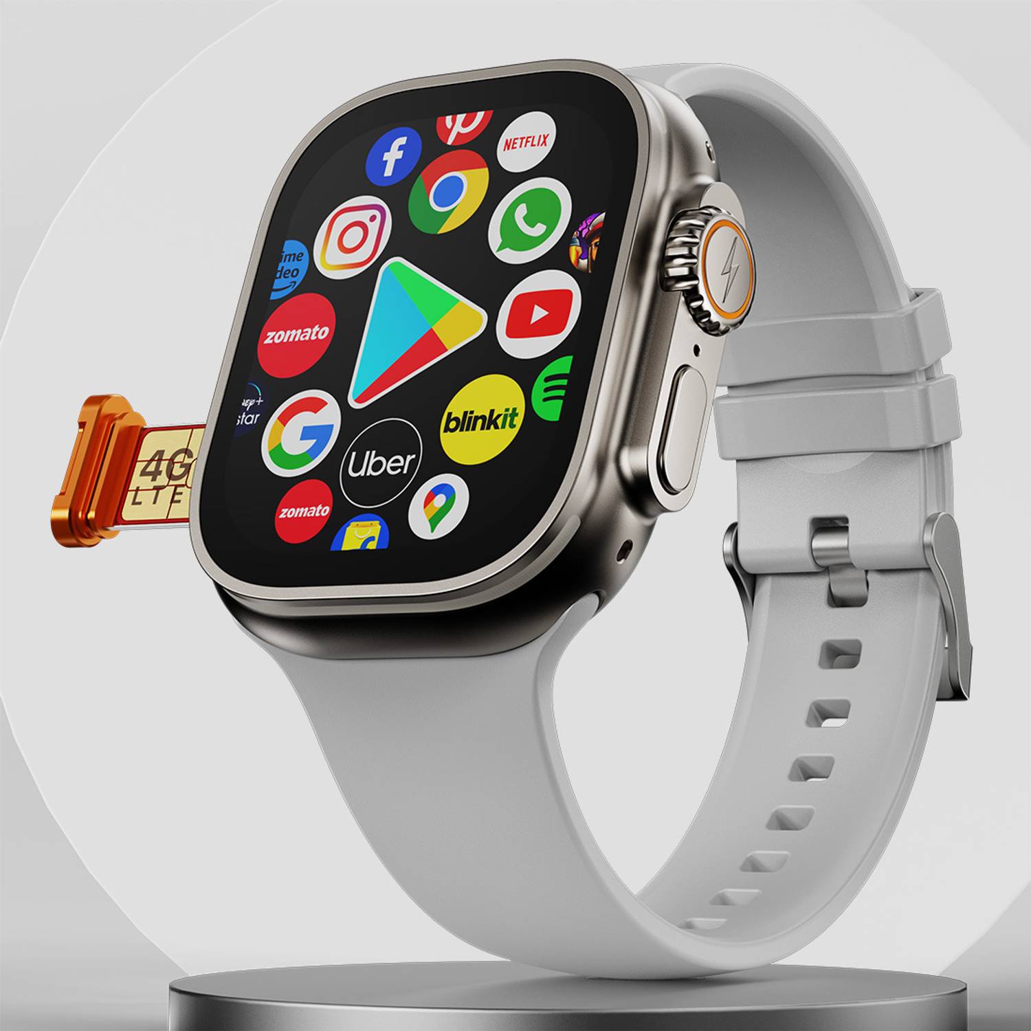 Fire-Boltt Oracle WristPhone - 4G SIM/LTE/WiFi, Android OS, Play