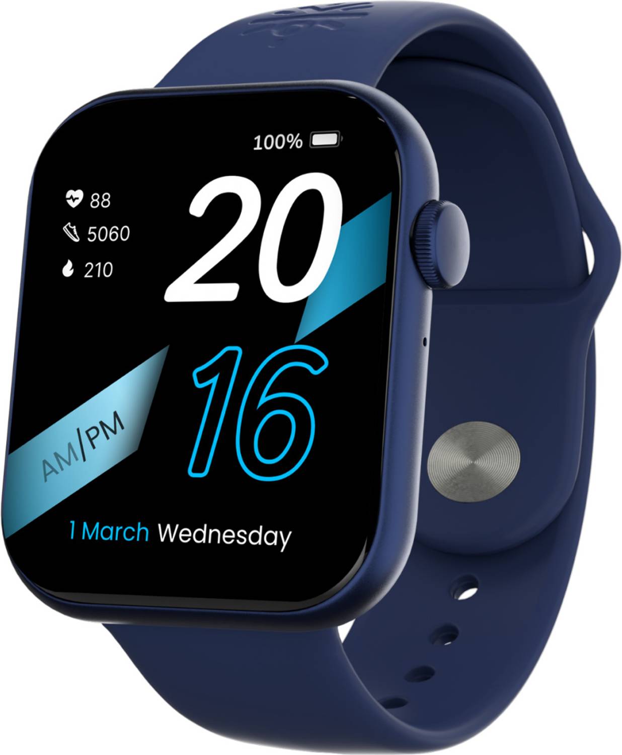 Cultsport Acti T 2.01 HD Display, Single Chip BT Calling, Rotating Crown, 200 WatchFace Smartwatch