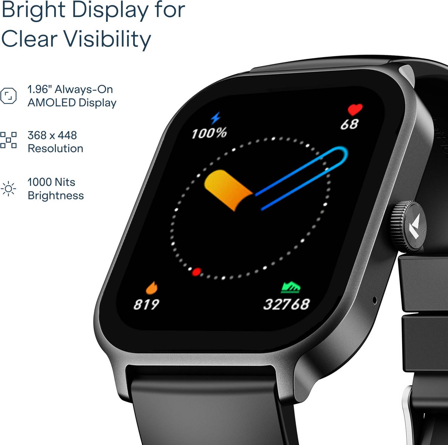 boAt Ultima Ember 2 1.96" AMOLED Smartwatch - Image 3