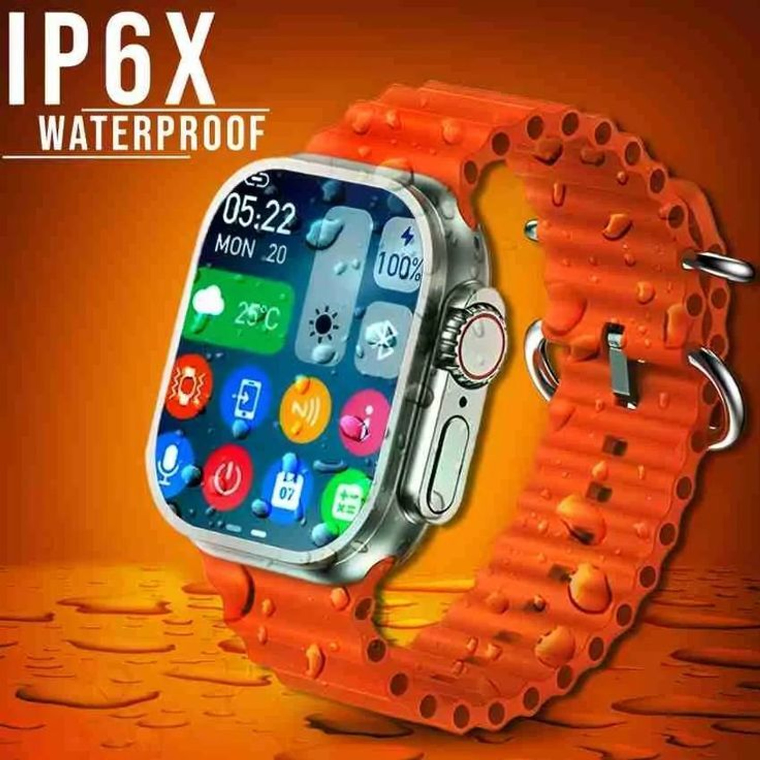 Image of Onikuma T800 BT watch 2in Big Screen Sunlight Proof Display Music Play Insta WA Notifier Smartwatch