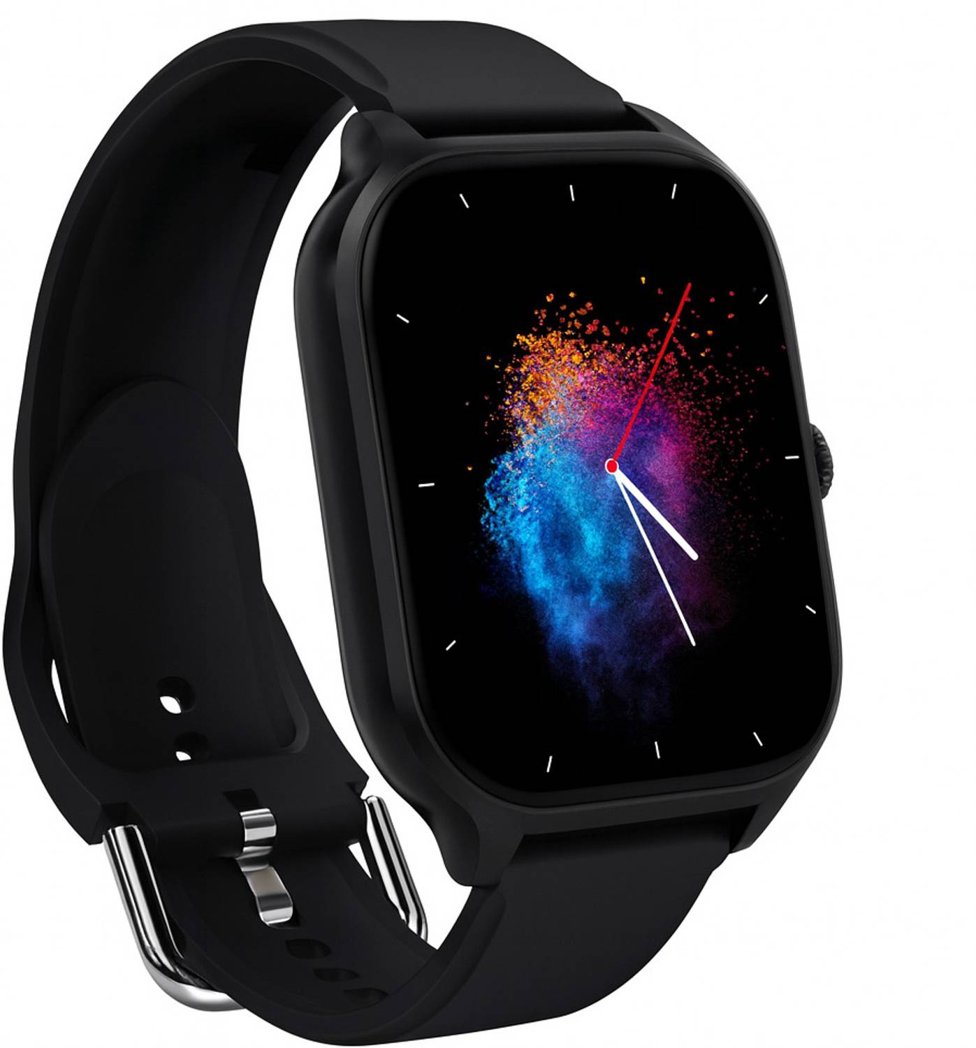 TECHIO H9 PRO MAX SMART WATCH Smartwatch (Black Strap, FREE)