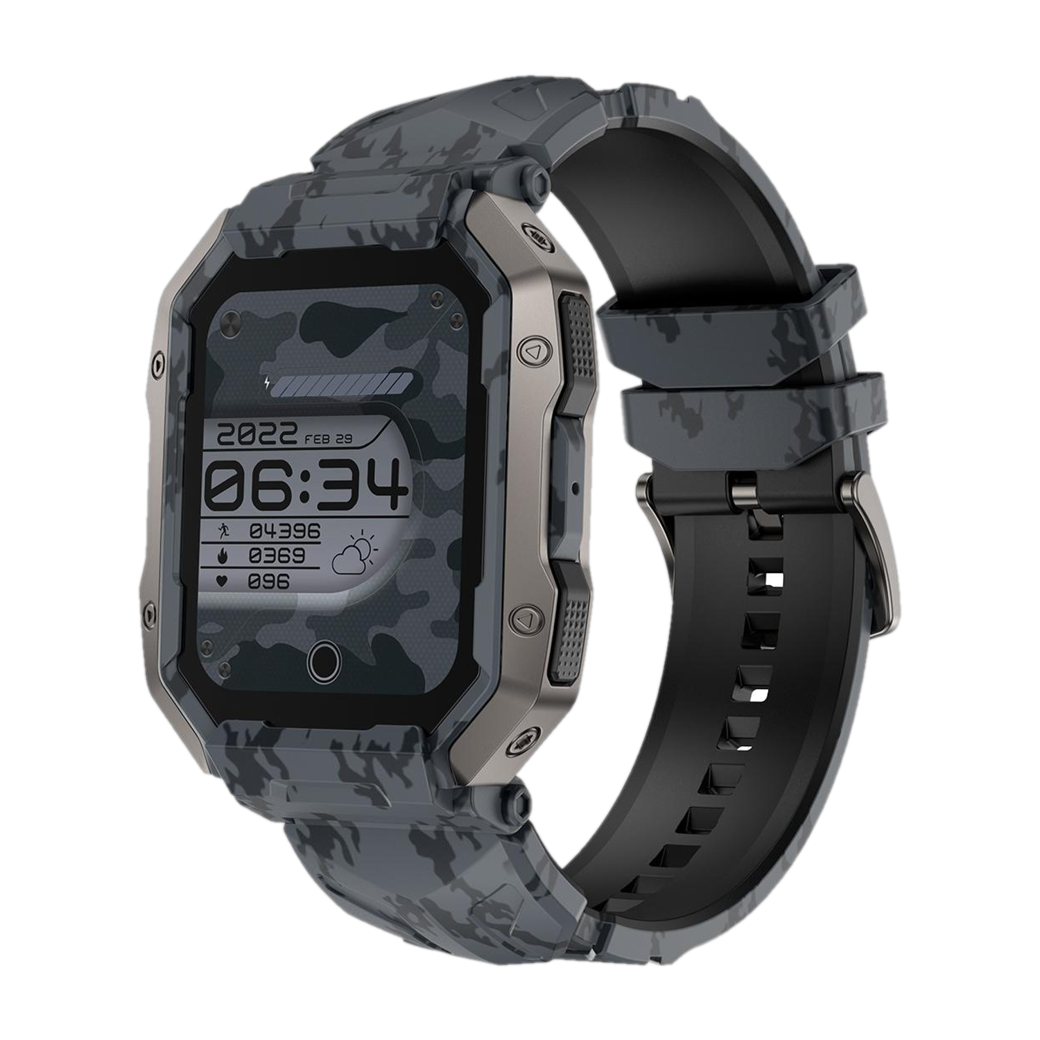 Fire-Boltt Cobra 45.2mm (1.78) AMOLED Army Grade Build, Bluetooth Calling with 123 Sports Smartwatch