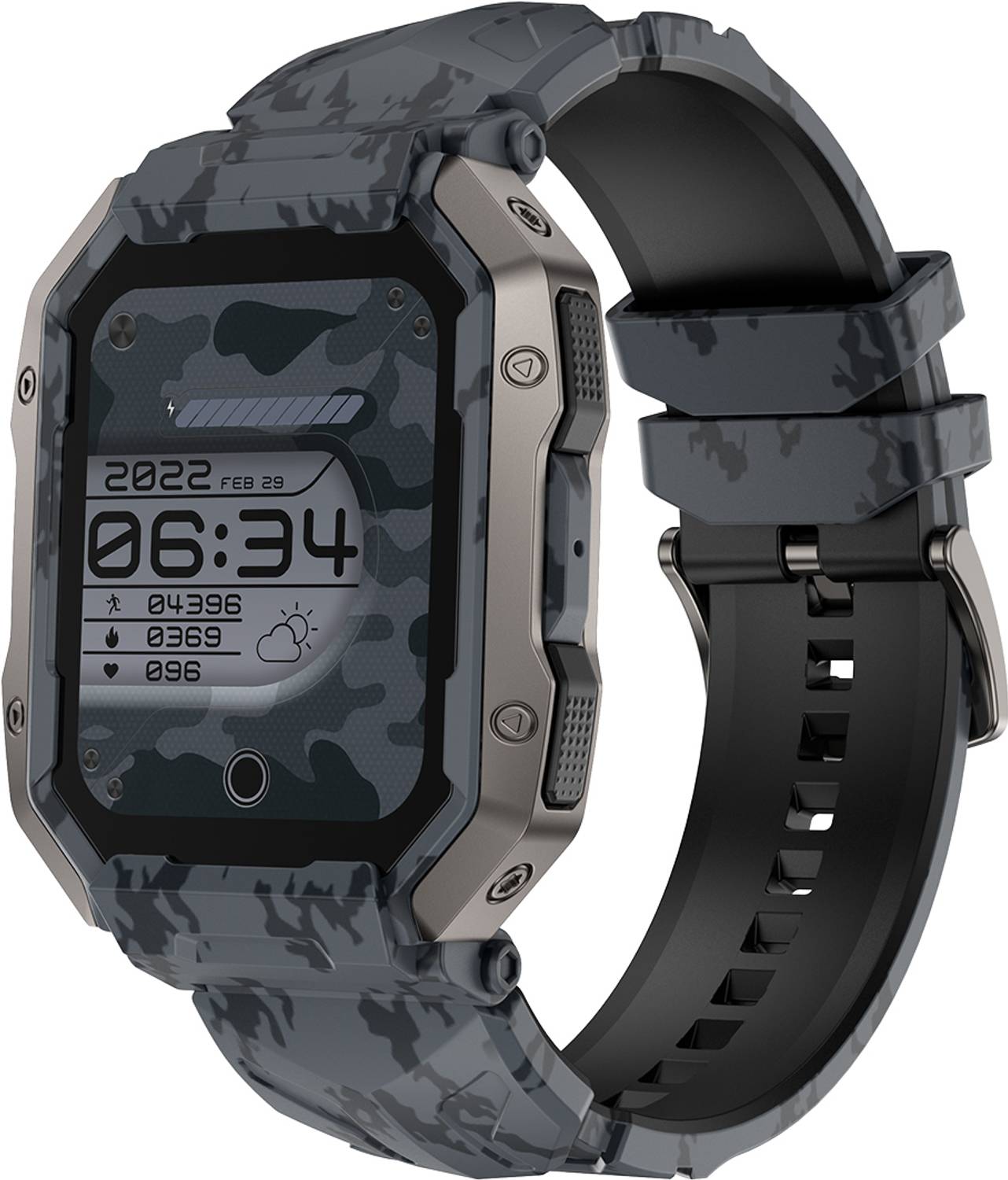 Fire-Boltt Cobra 45.2mm (1.78) AMOLED Army Grade Build, Bluetooth