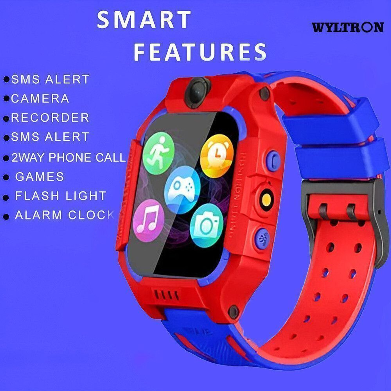 Image of ThirdEye Enertech Kids Smart Watch with Camera, GPS, Music, Alarm, HD Touch DisplaySP @39 Smartwatch (Multicolor Strap, Free Size)