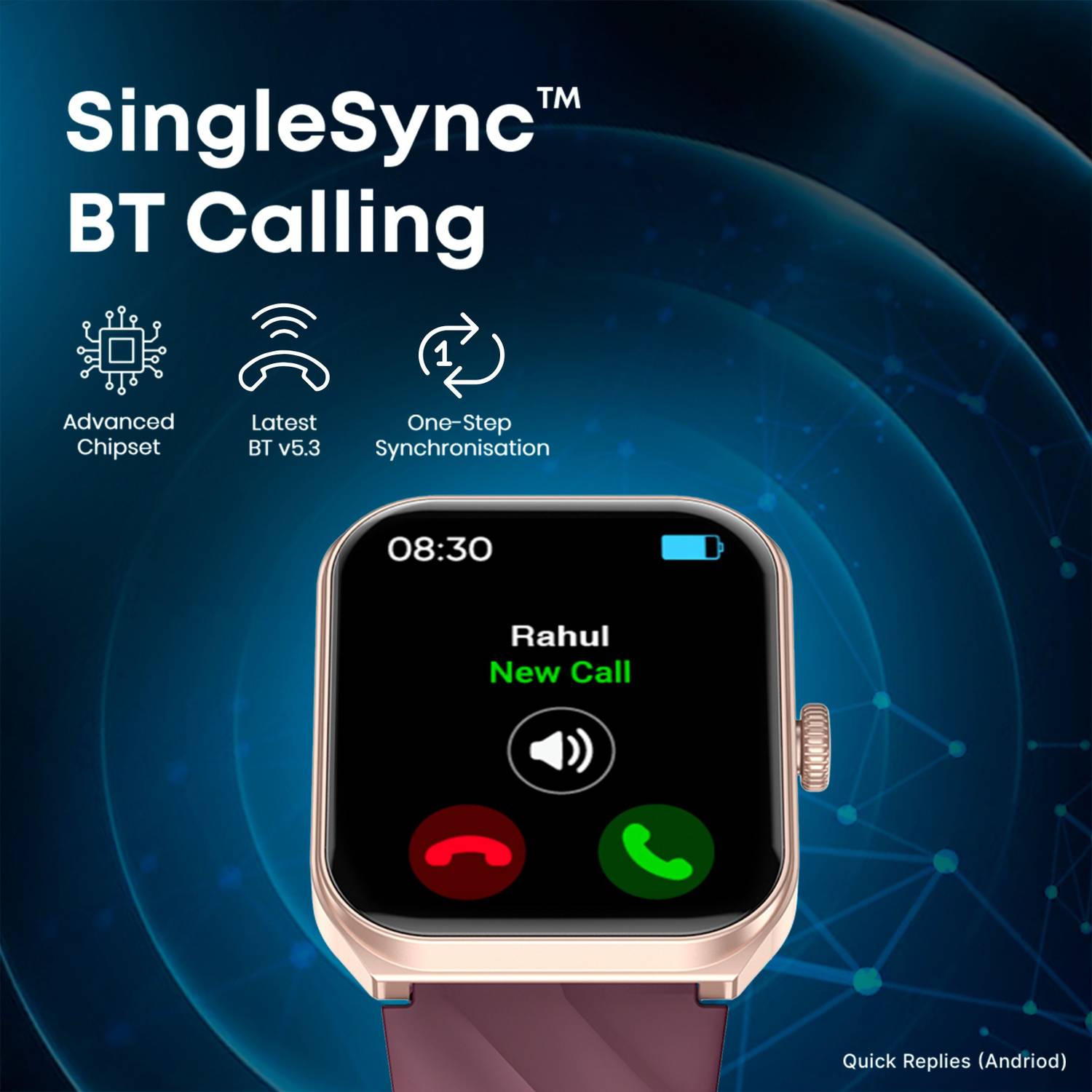 Fastrack Revoltt X2 1.91'' BT Calling Smartwatch - Image 3