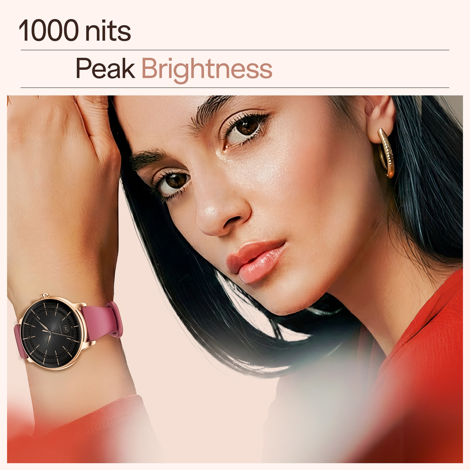 Image of boAt Chrome Iris Ultra-Sleek Metal Body,1.32 AMOLED,1000 Nits,Female Cycle Tracking Smartwatch