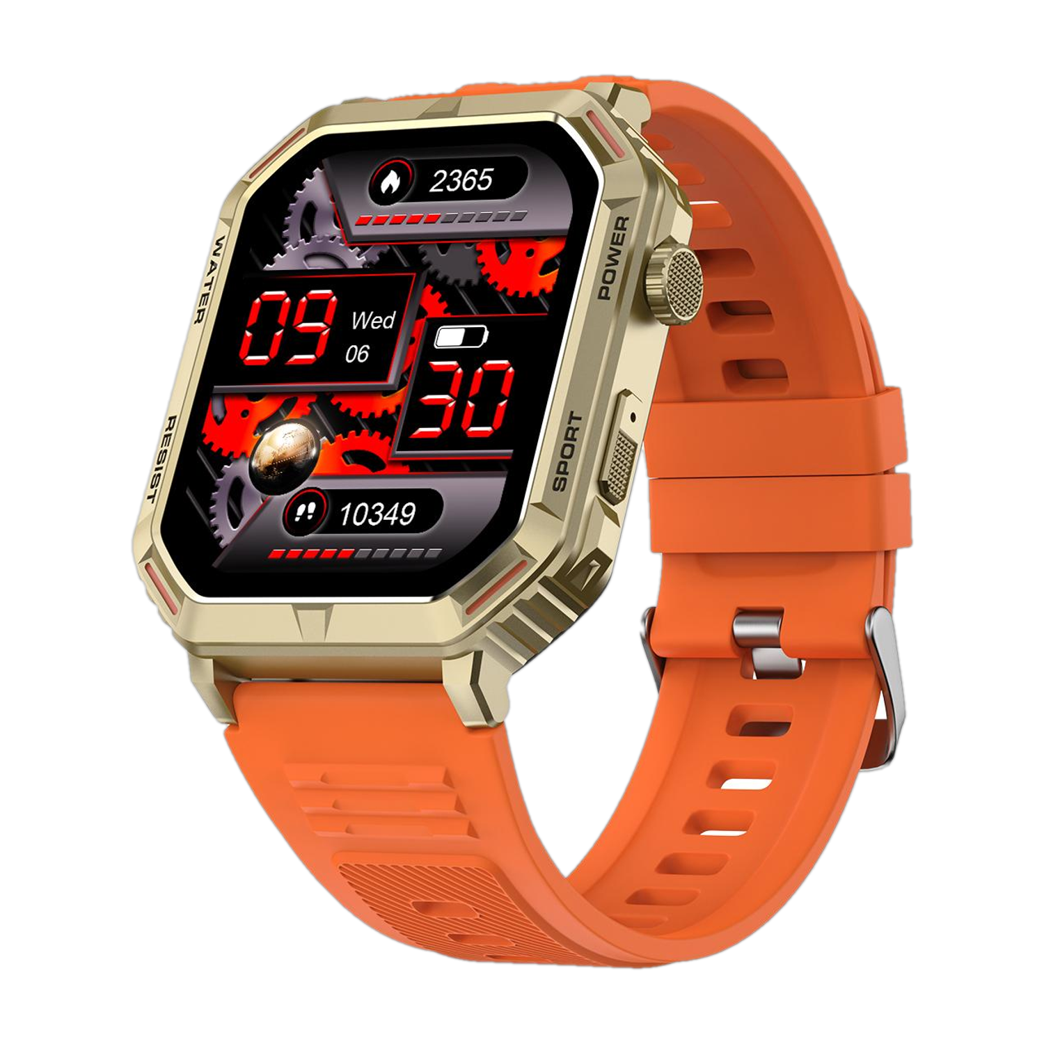 Fire-Boltt Commando 49.5mm (1.95) AMOLED Smart Watch, 123 sports modes, Bluetooth calling Smartwatch