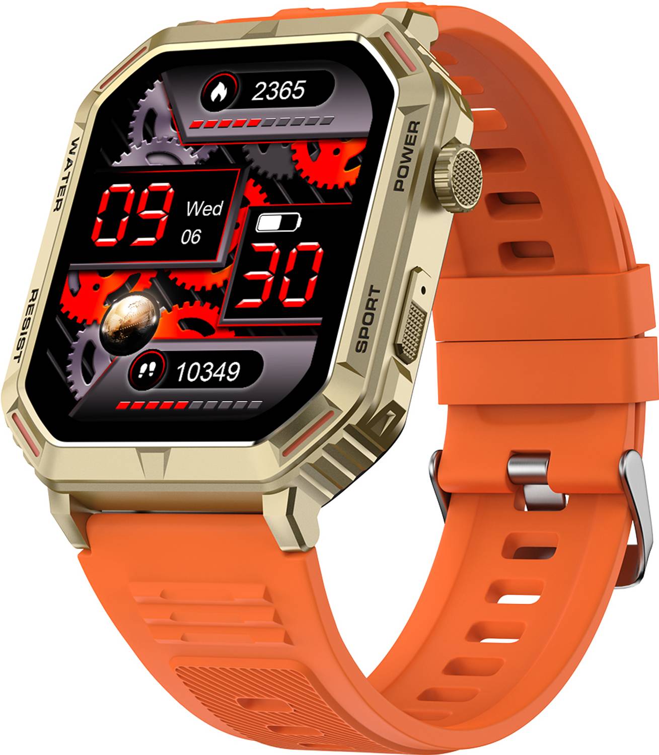 Fire-Boltt Commando 49.5mm (1.95) AMOLED Smart Watch, 123 sports
