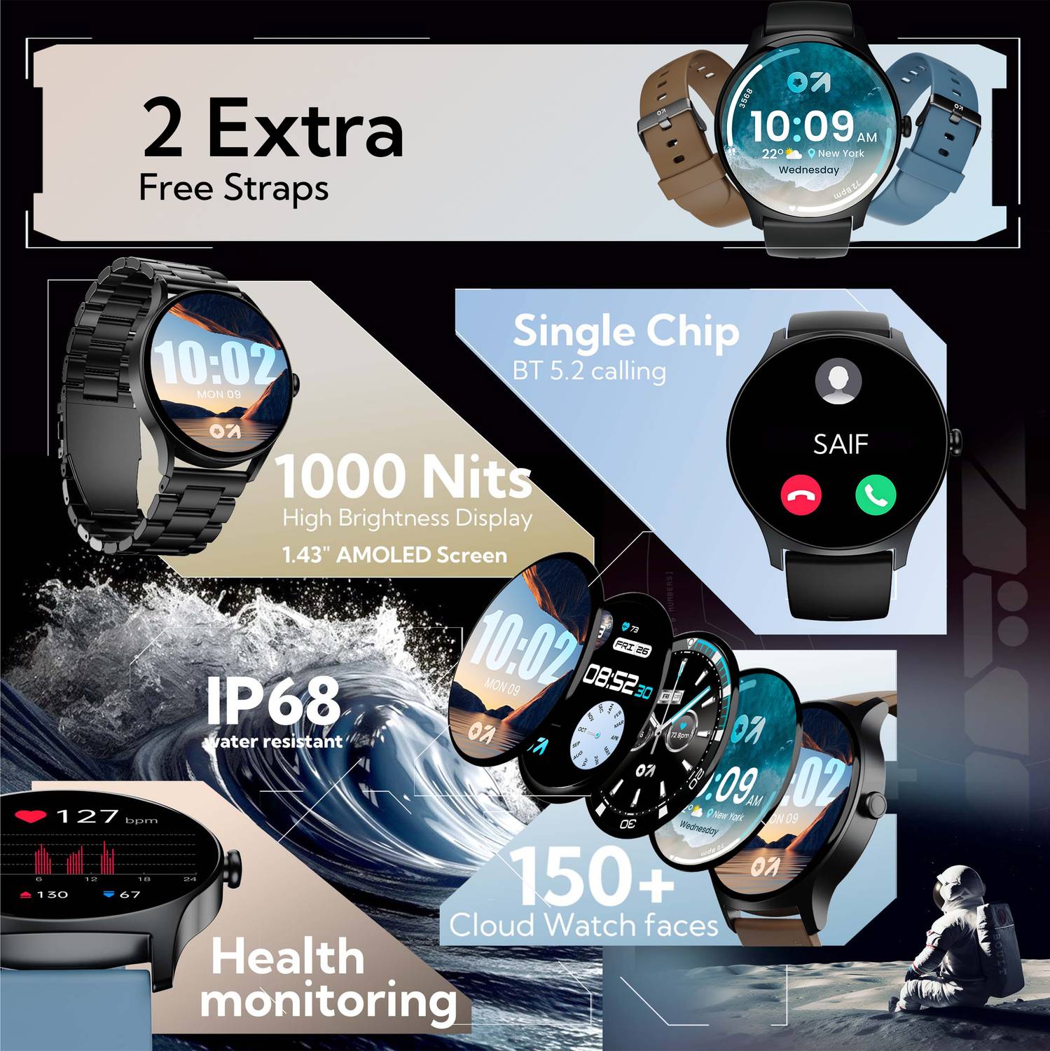 GOBOULT Rover Pro 1.43'' AMOLED Smartwatch - Image 2