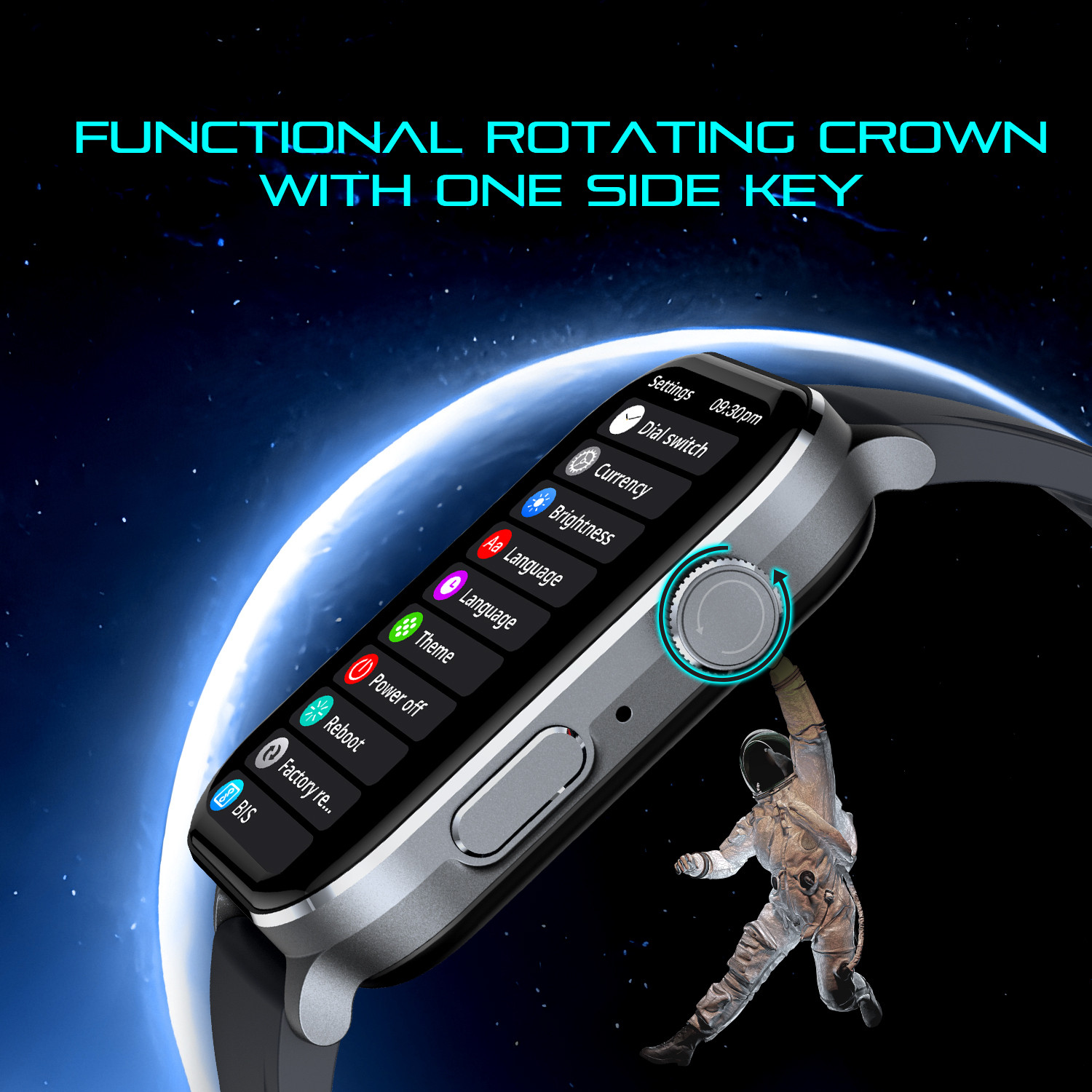Image of itel Icon 3 Single chip BT Calling, 2.01 inch AMOLED, 500 Nits & 24Hr Health Monitor Smartwatch