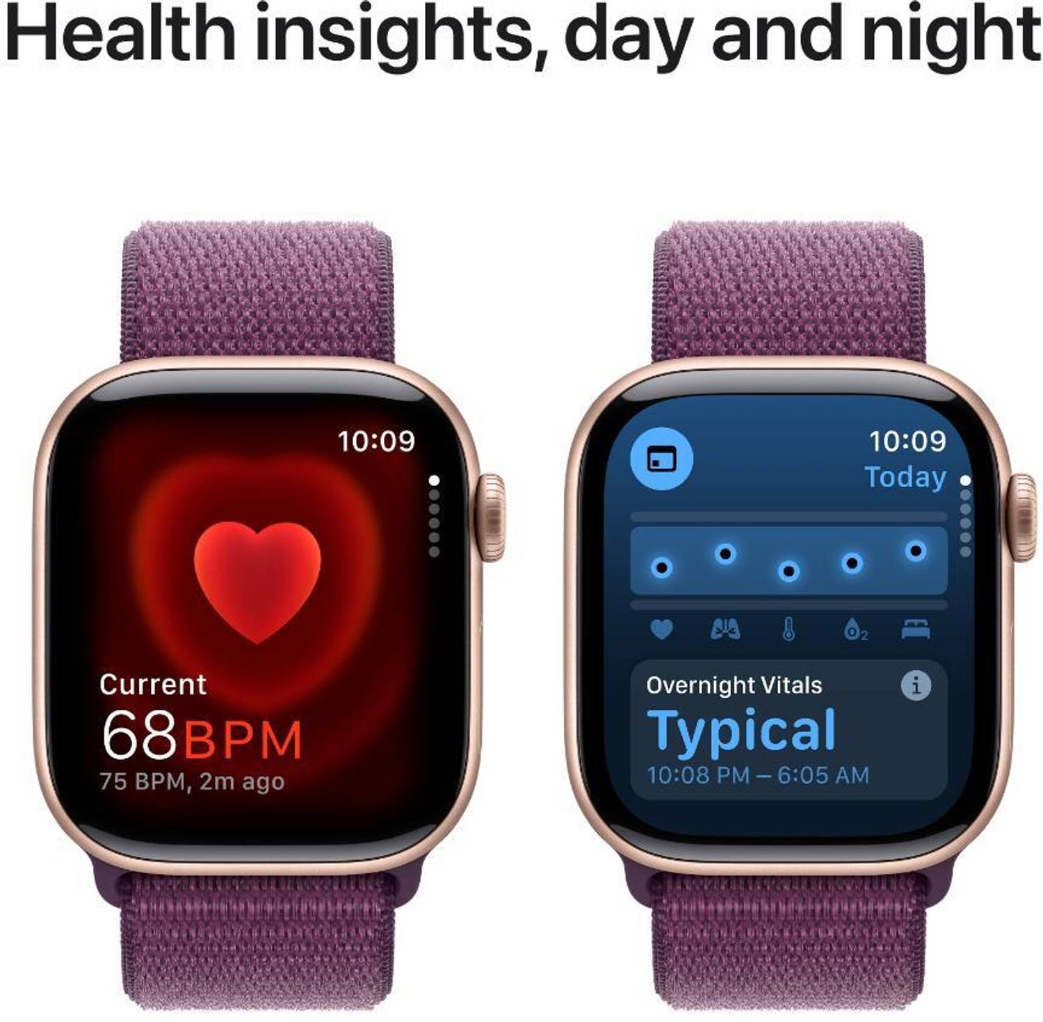 Apple Watch Series 10 GPS 42mm Rose Gold Aluminium with Plum Spor... more
