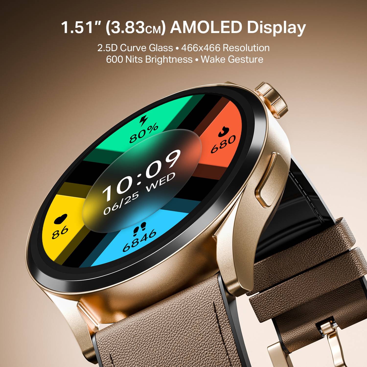 boAt Chrome Horizon 1.51" AMOLED Display Smartwatch - Image 3