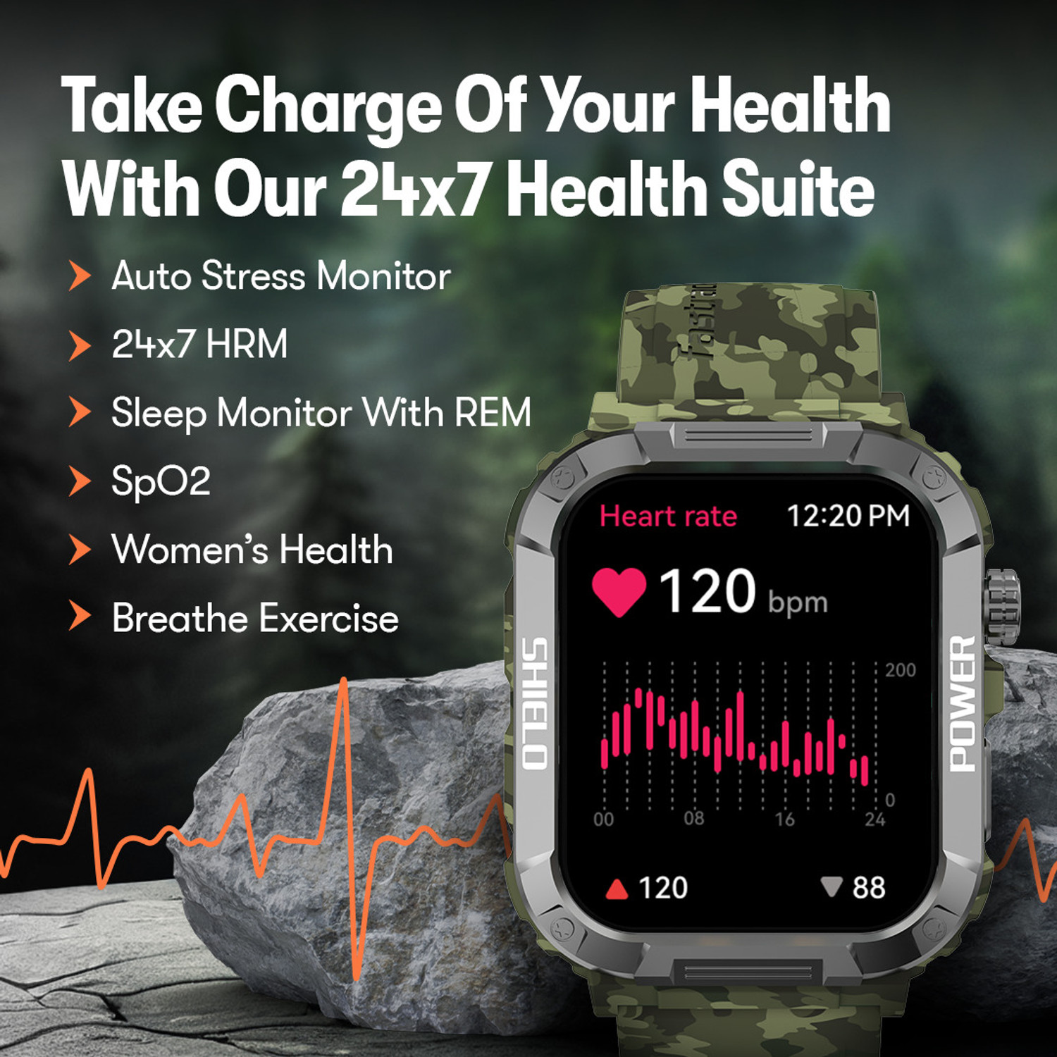 Image of Fastrack Fastrack Jupiter Rugged Smartwatch