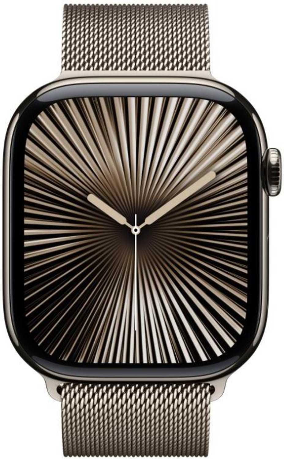 Image of Apple Watch Series 10 GPS + Cellular 46mm Natural Titanium with Natural Milanese Loop