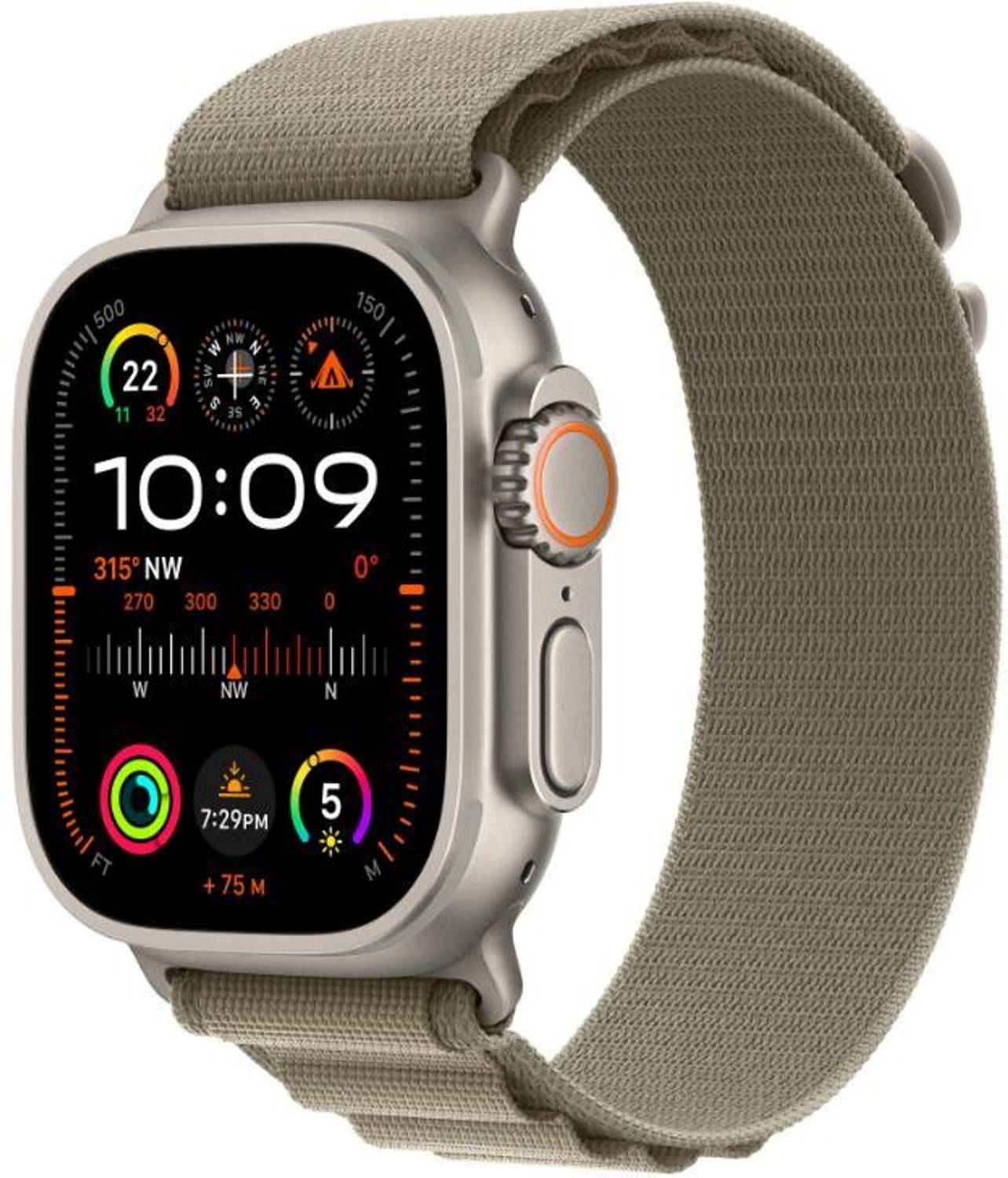 Apple Watch Ultra 2 GPS + Cellular 49mm Titanium Case with Olive