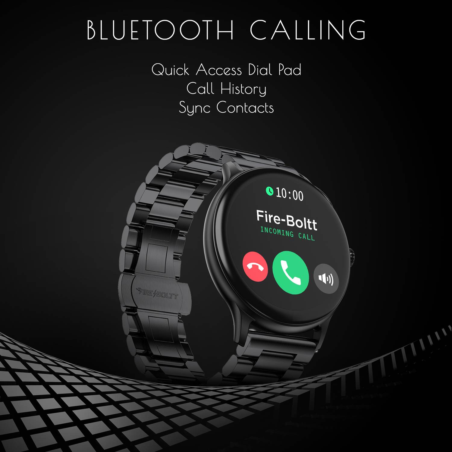 Fire-Boltt Ninja Talk 35.3mm Round Bluetooth Calling Smartwatch - Image 4