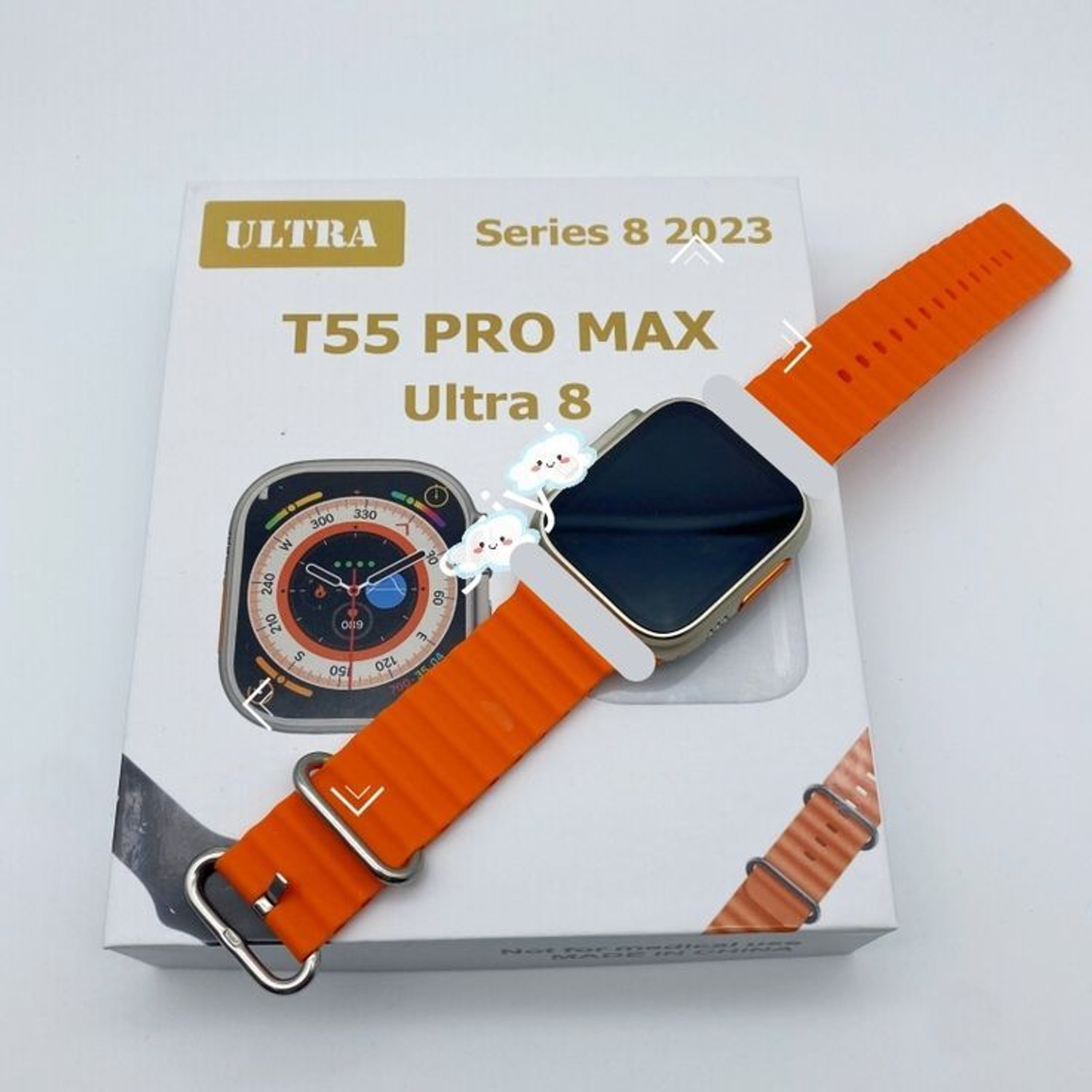 Image of Onikuma T800 BT watch 2in Big Screen Sunlight Proof Display Music Play Insta WA Notifier Smartwatch
