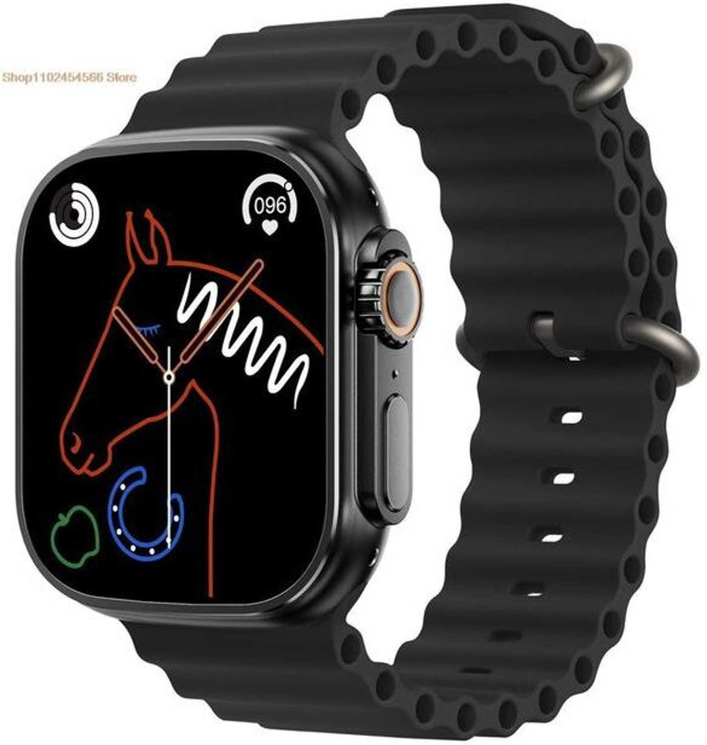 Image of Onikuma T800 BT watch 2in Big Screen Sunlight Proof Display Music Play Insta WA Notifier Smartwatch