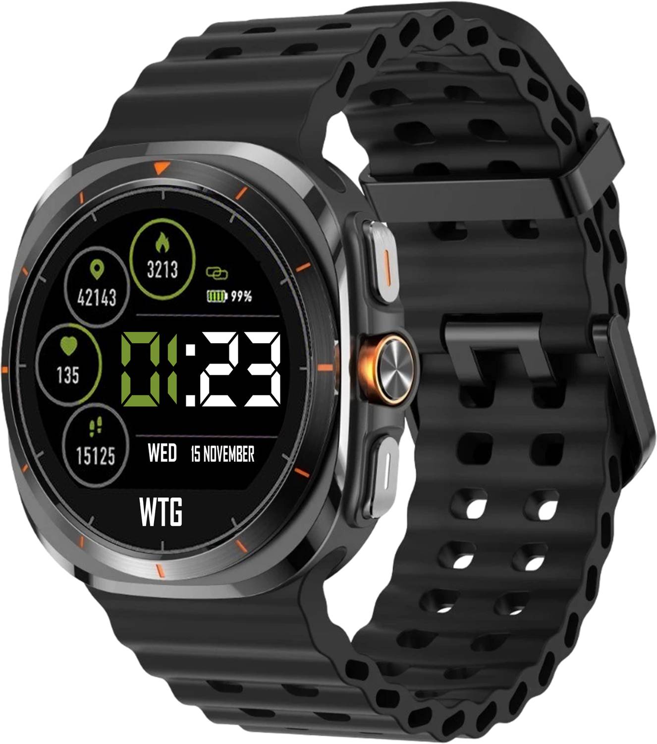 PunnkFunnk Xtra-Strom 50+ Sports 1.9" HD Display Notifier, IP68 W