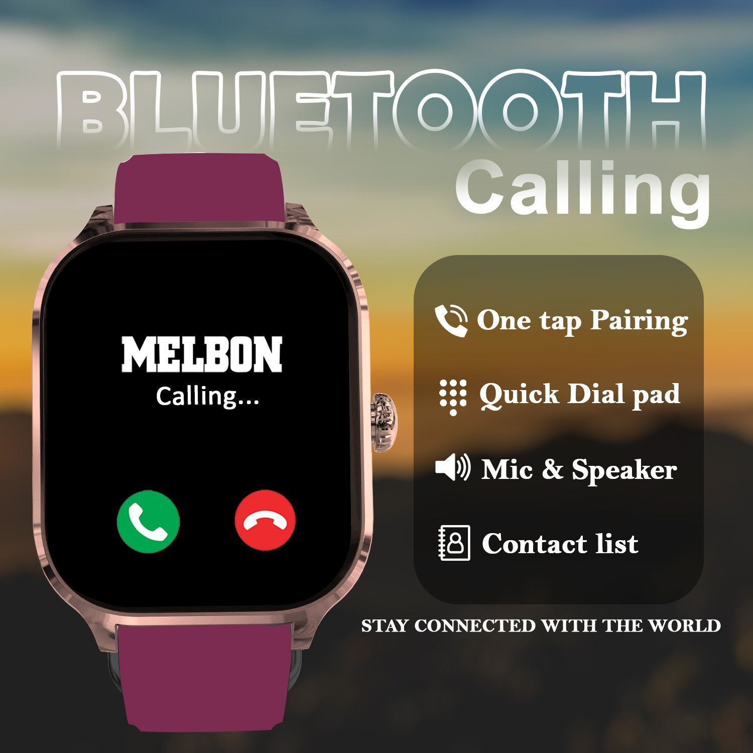 Image of Melbon Lumina 2.01 AMOLED Display, Smart Health, Music, Fitness, 100+ Sports, IP67 Smartwatch