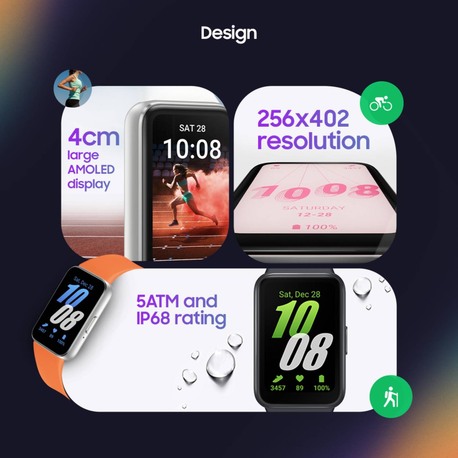 Samsung Galaxy Fit3 40mm AMOLED Display Watch - Image 3