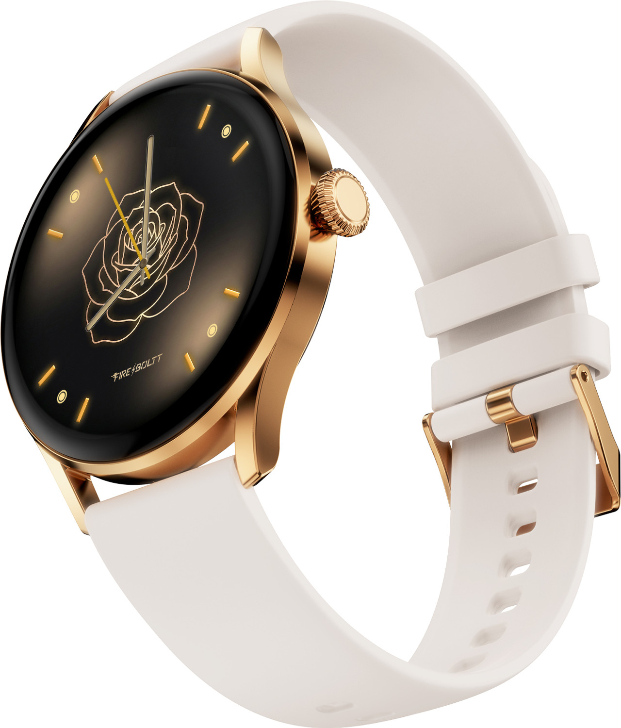 Image of Fire-Boltt Glitz 1.19 AMOLED Display, Rotating Crown, 1000 Nits, BT Call, Metal Body Women Smartwatch