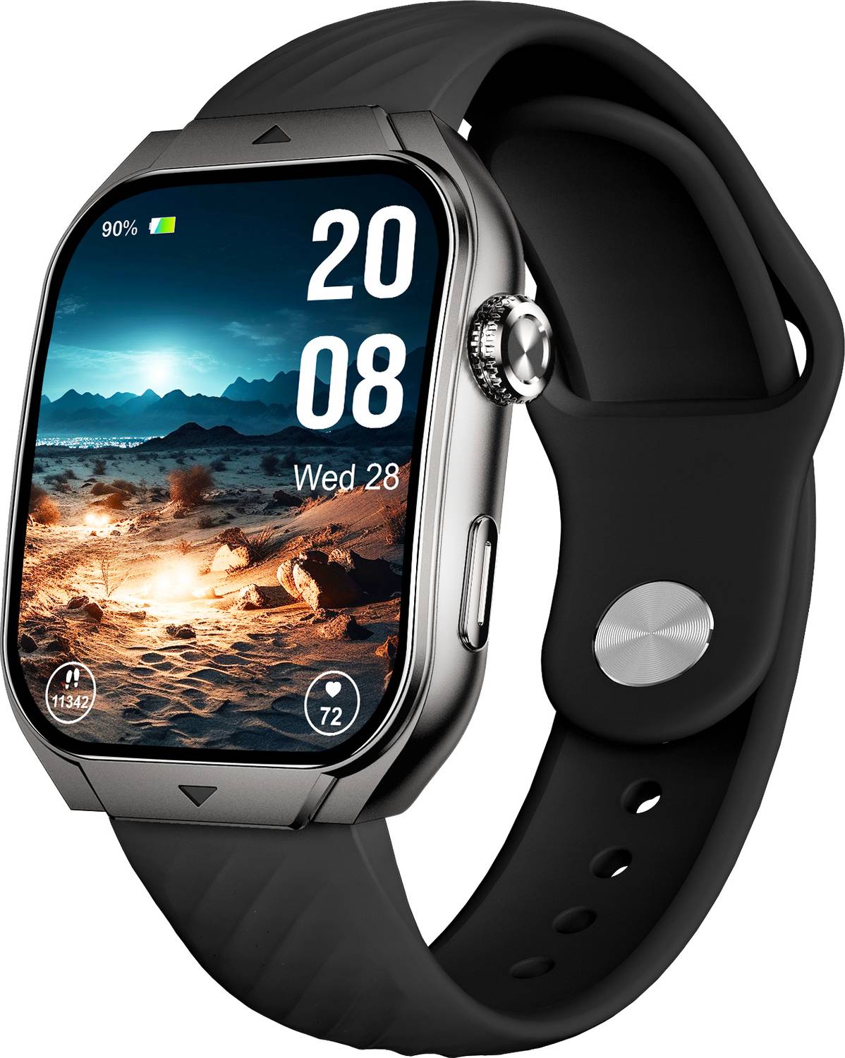 beatXP Unbound Curv 1.96 3D Curved AMOLED Bluetooth Calling Smar