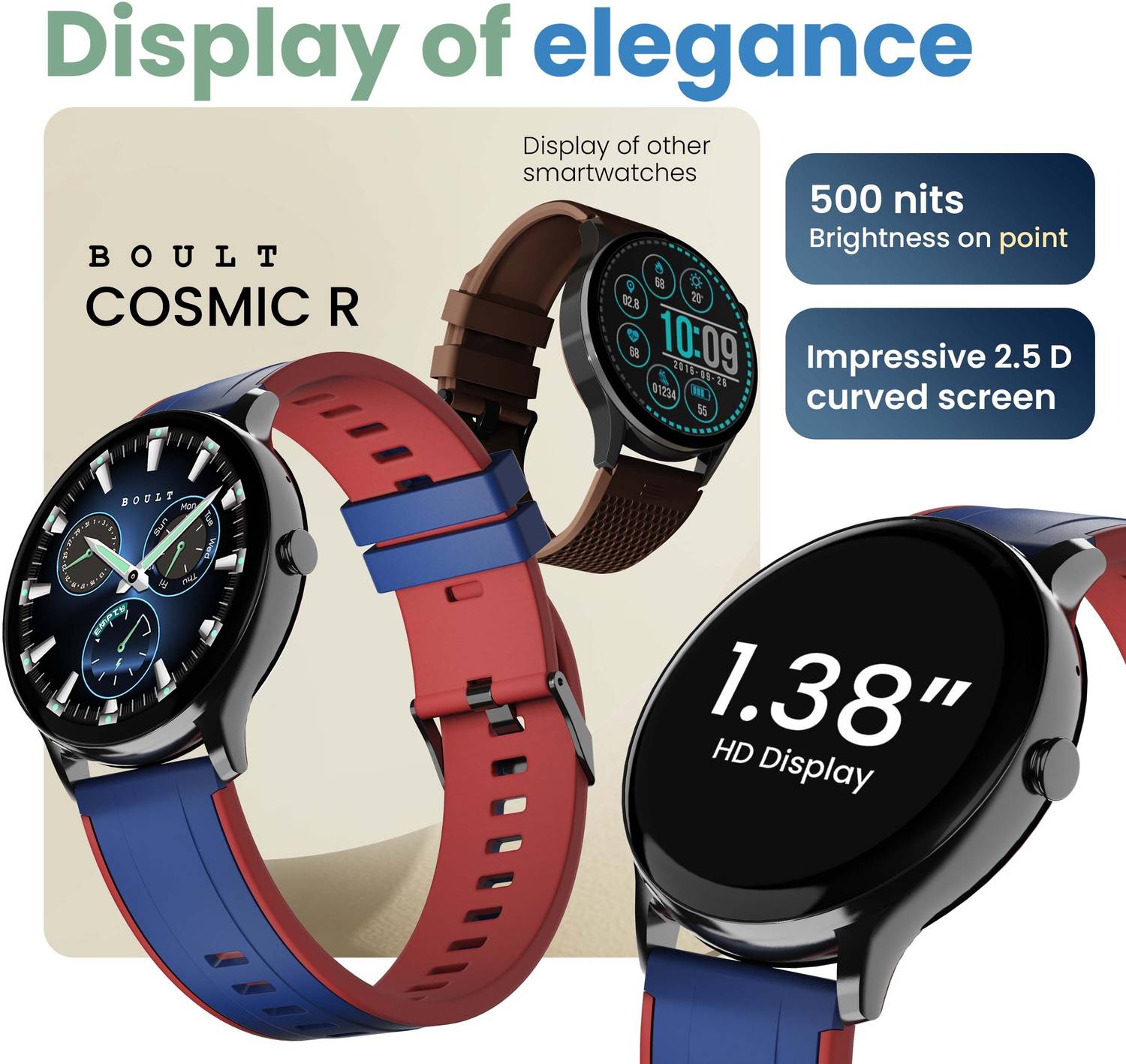 GOBOULT Boult Cosmic R 1.3 inch Smartwatch - Image 3