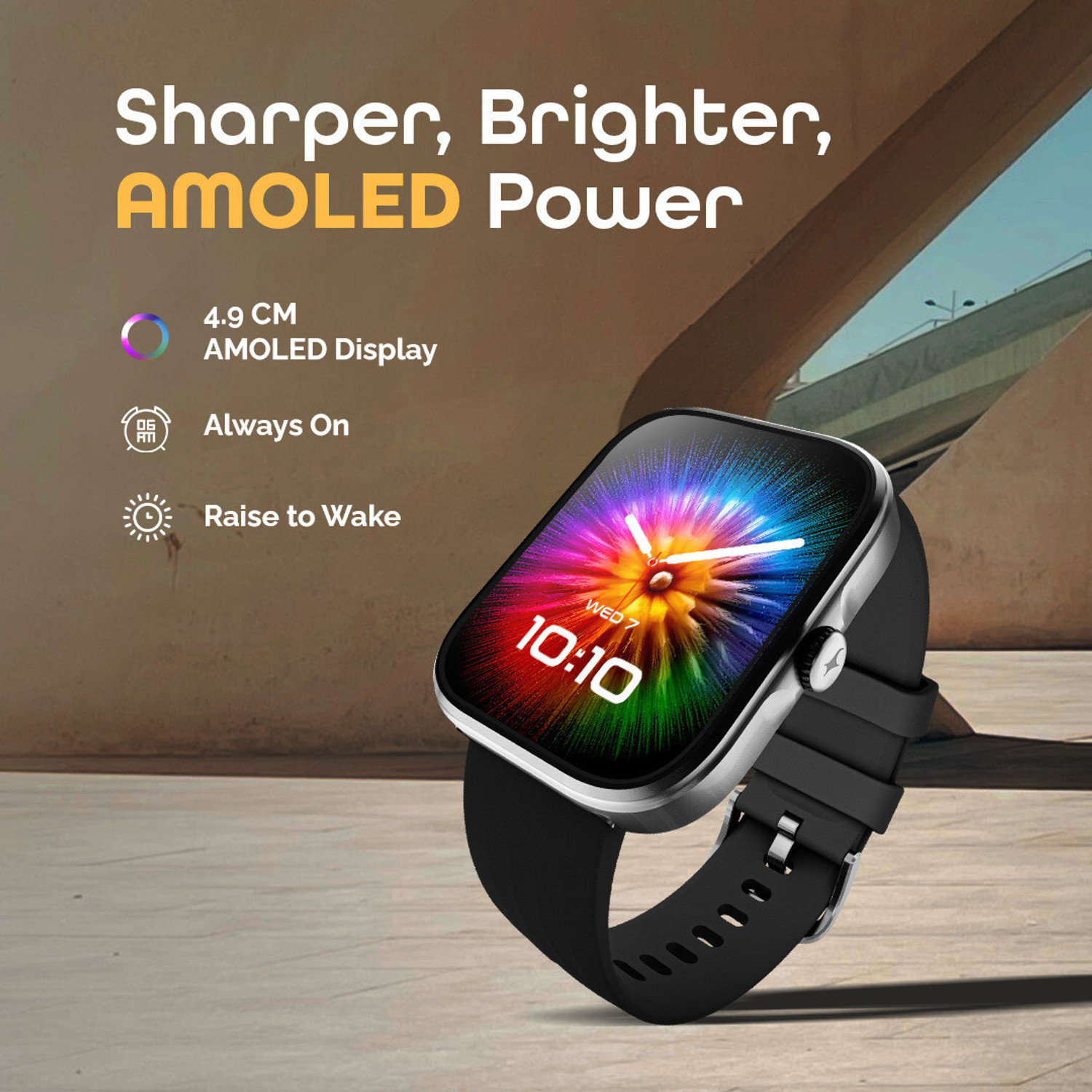 Image of Fastrack Discovery-1.96''|Super AMOLED|In-Built GPS|Vo2 Max|Running Coach|IP68|BT Calling Smartwatch