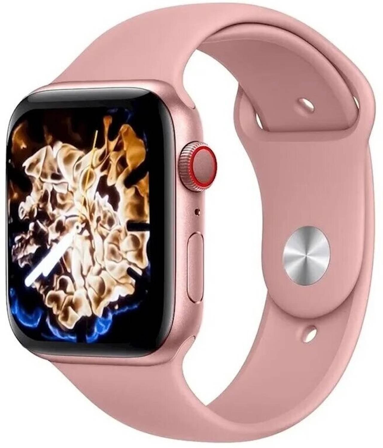 ASWITY Pink T55 Smartwatch HD Display with Bluetooth Calling, Built-In Games, Voice Smartwatch