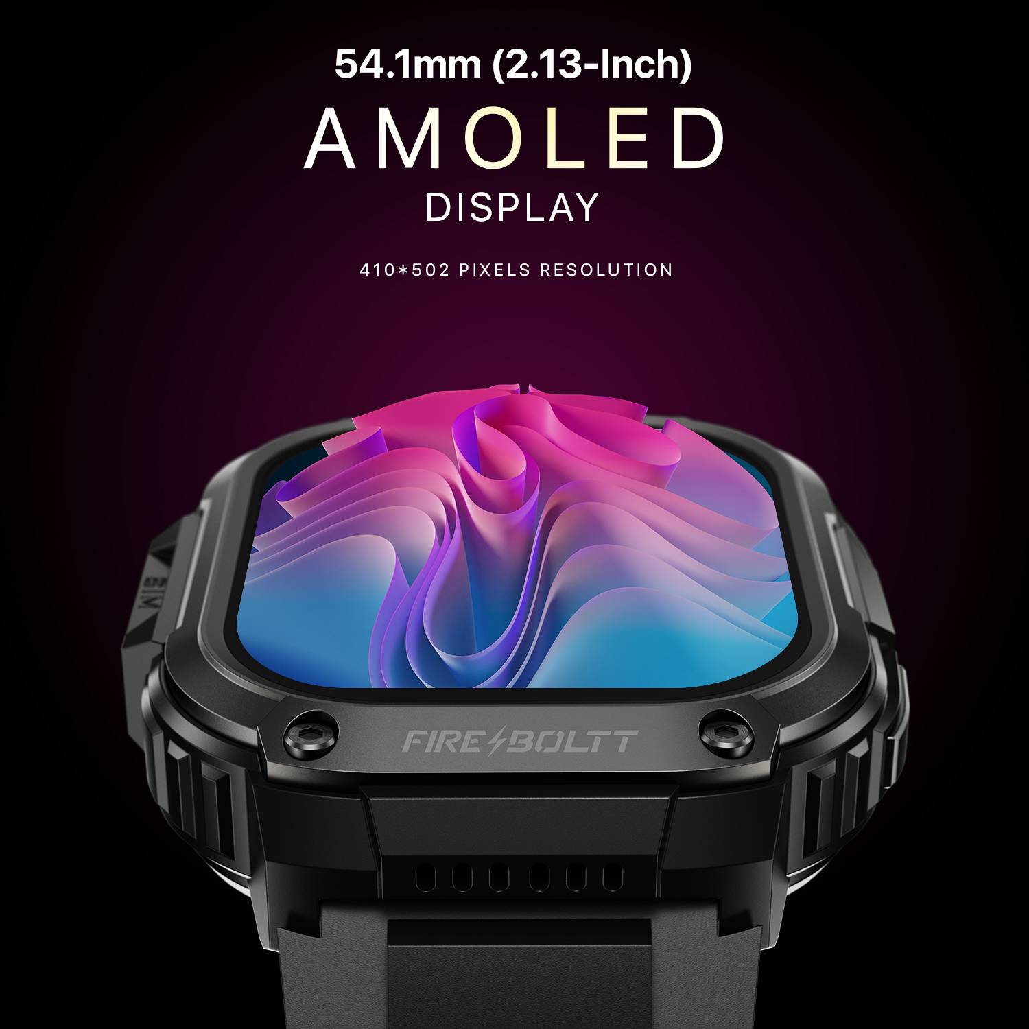 Fire-Boltt Clickk 54.1mm AMOLED Smartwatch - Image 4