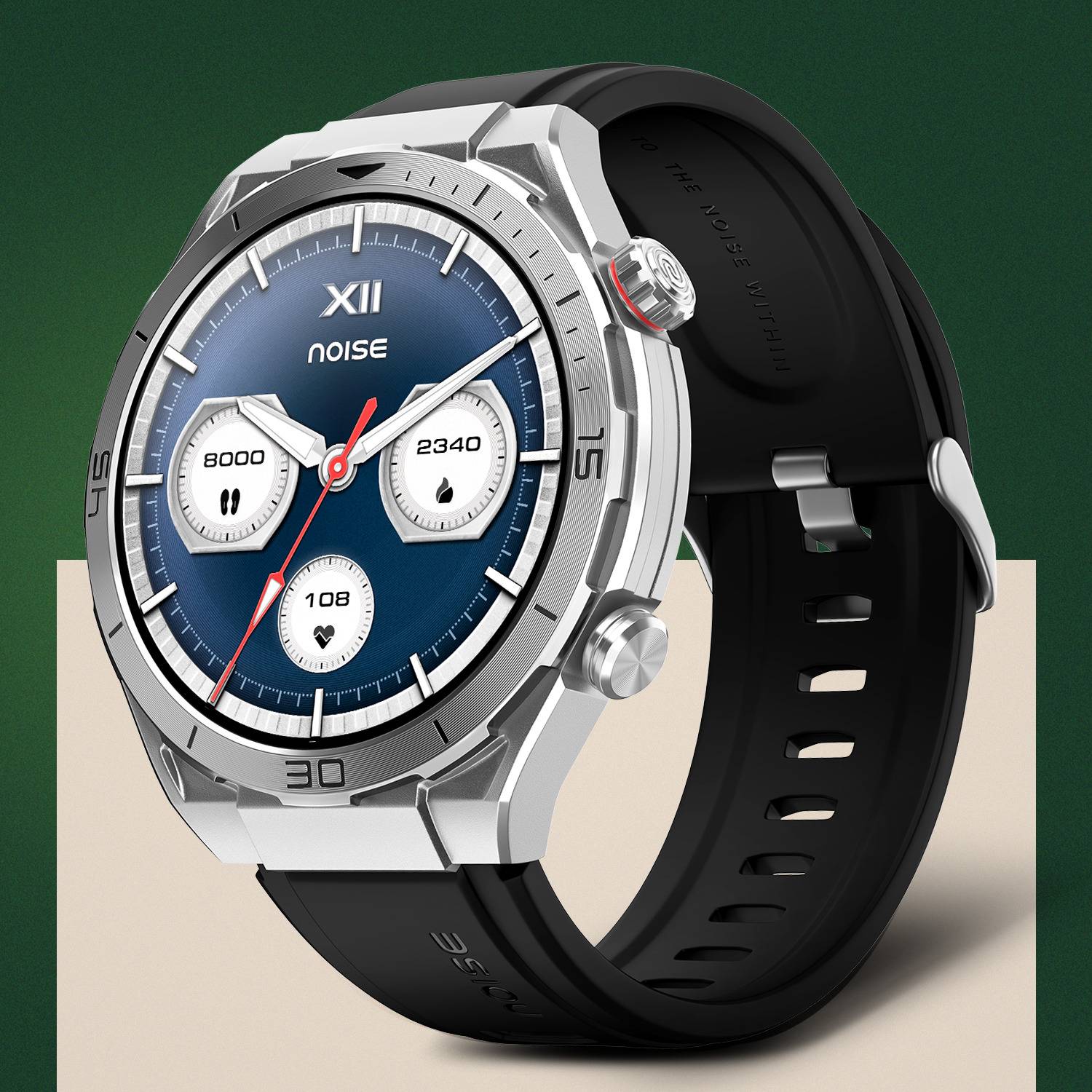 Noise Active 2 with 1.46'' Hypervision AMOLED Display, Metal Build & BT Calling Legacy Smartwatch