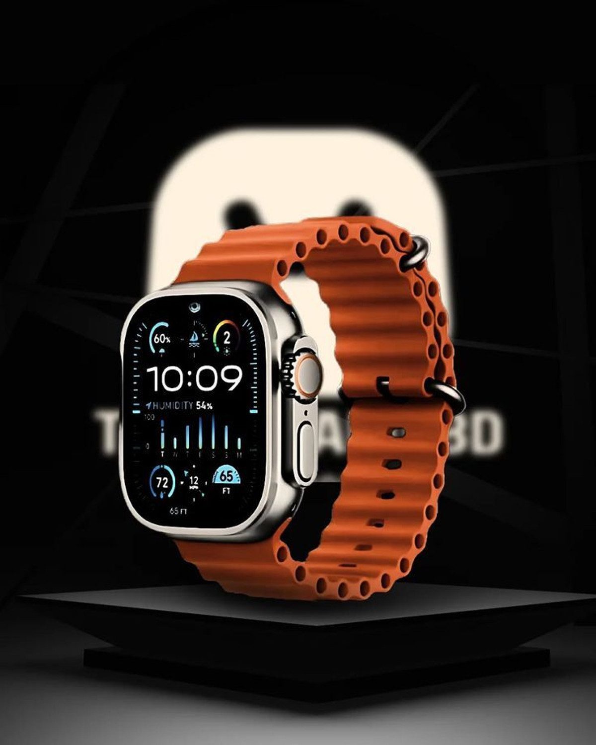 Image of Onikuma T800 BT watch 2in Big Screen Sunlight Proof Display Music Play Insta WA Notifier Smartwatch