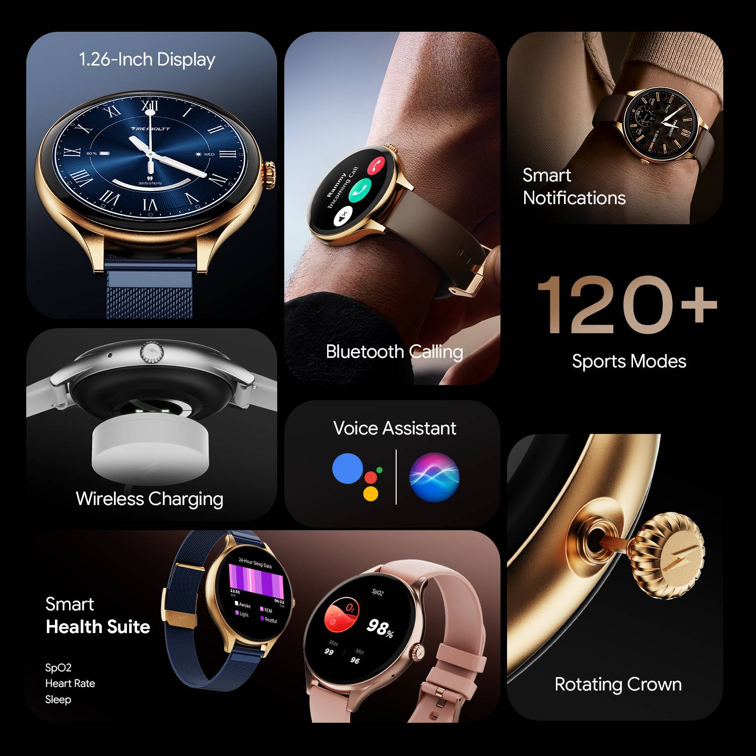 Fire-Boltt Hurricane Air 1.26 Round Display Smartwatch - Image 3