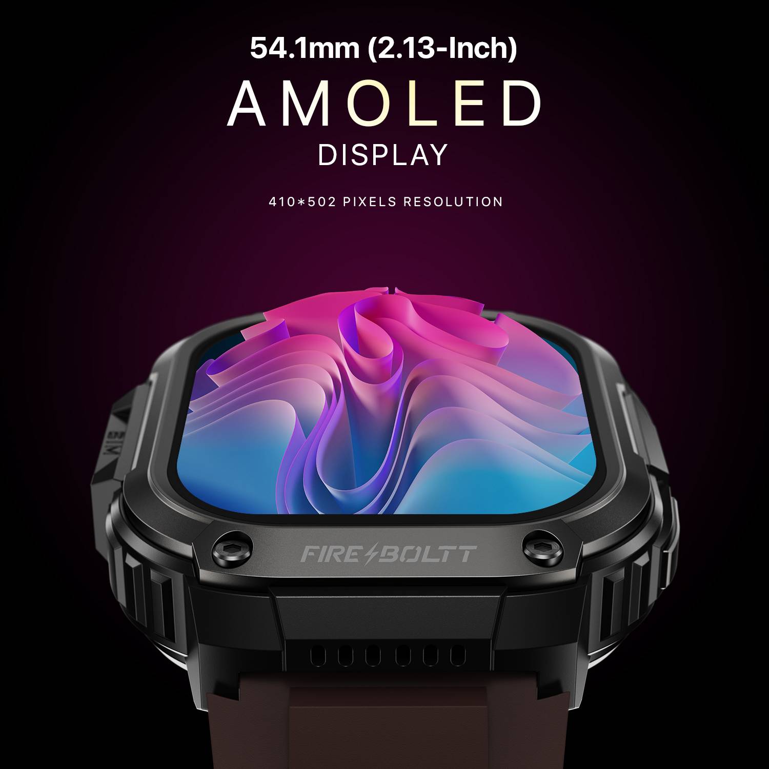 Fire-Boltt Clickk 54.1mm AMOLED Smartwatch with Front Camera - Image 4