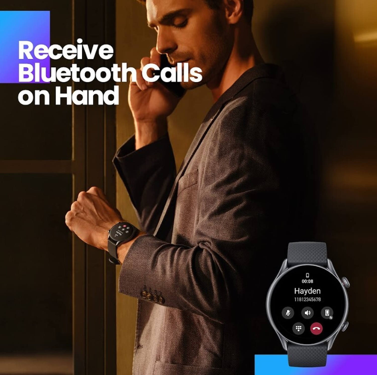 Image of AMAZFIT GTR 3 Pro, 1.45 AMOLED Display with BT Calling, GPS,12 Day Battery Smartwatch