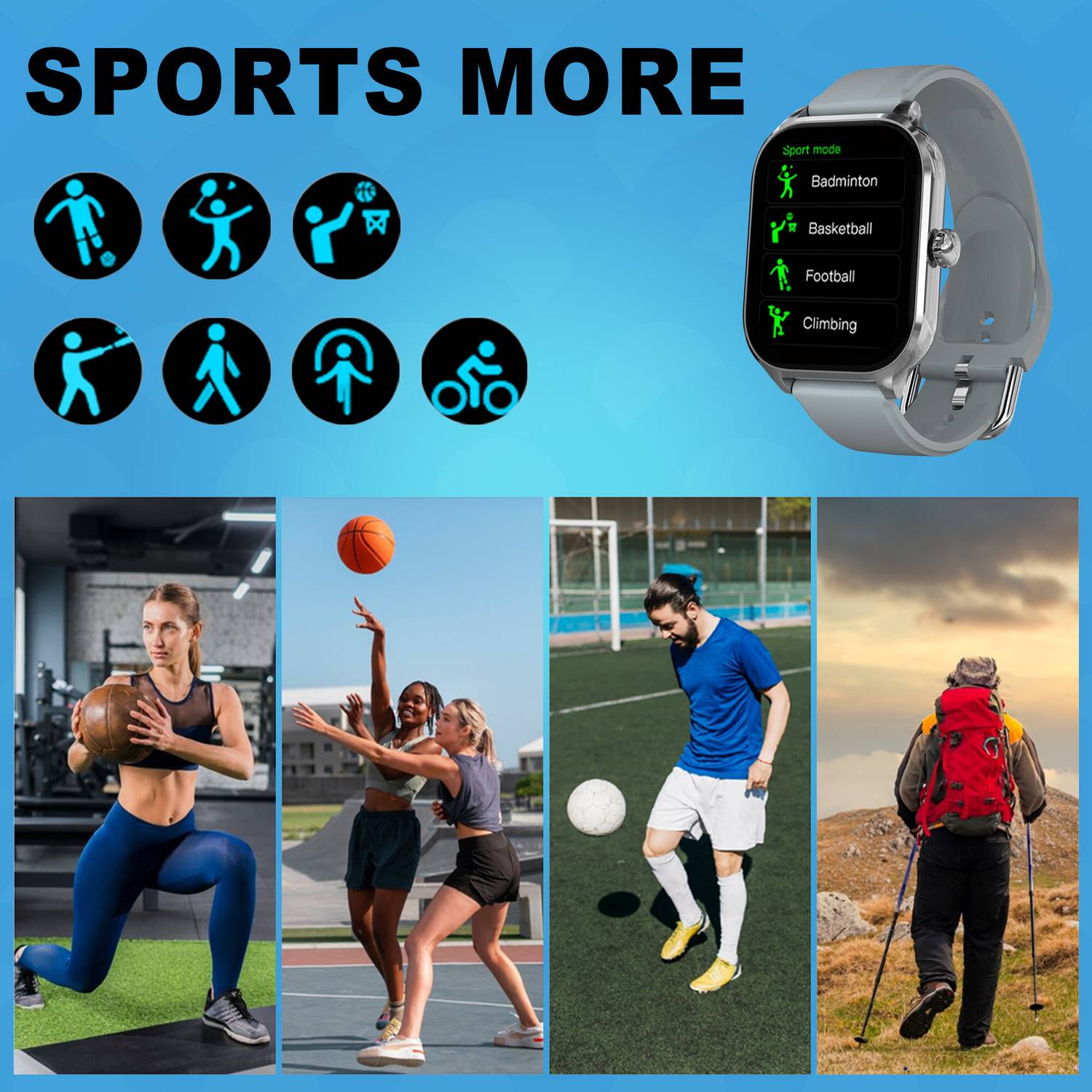 Melbon मेलबन H9 BT Calling, Fitness tracking Multiple Watch ,Sleep - Image 2