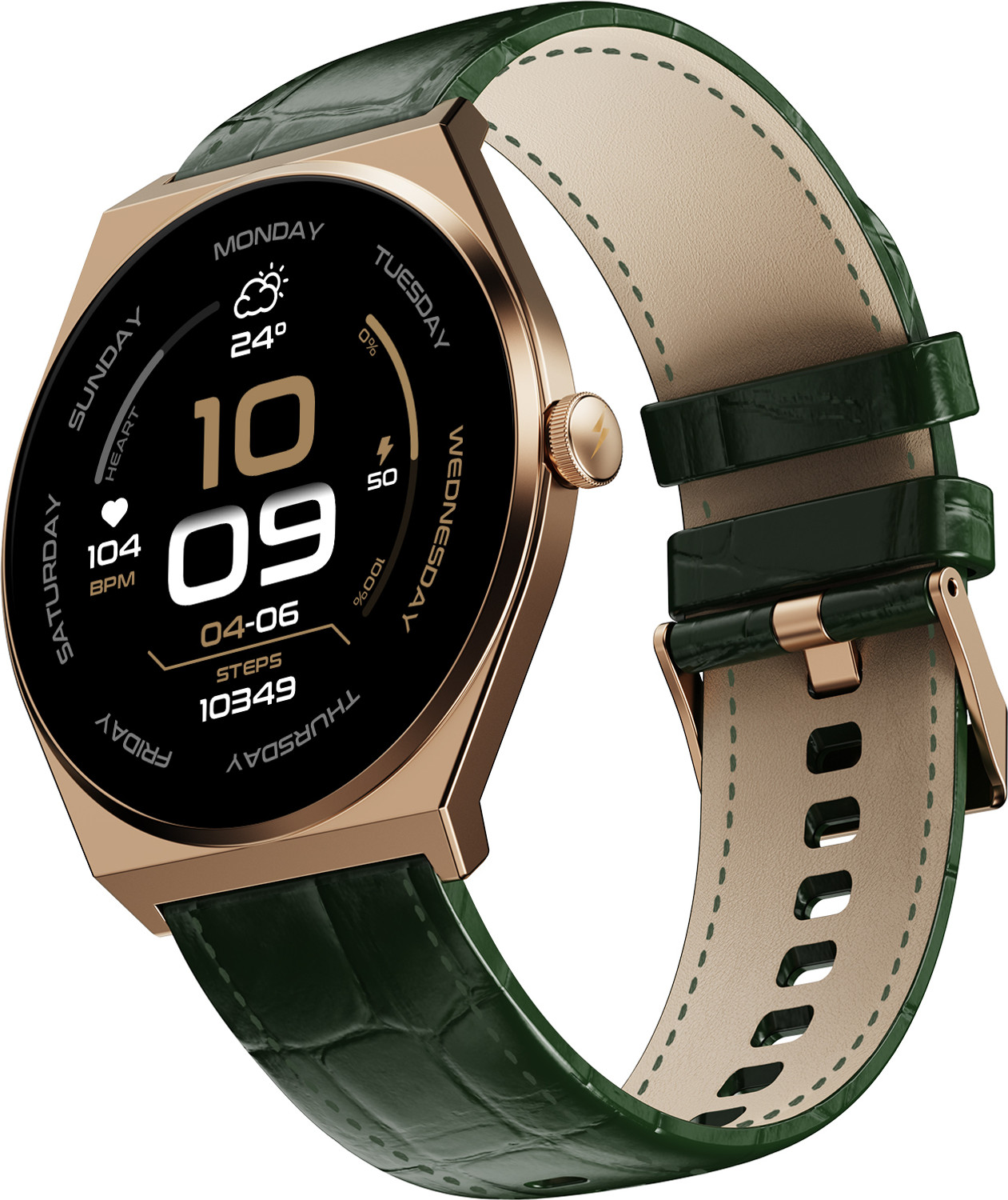 Image of Fire-Boltt Legacy Nova 1.43 inch Ultra Slim AMOLED Wireless Charging Rotating Crown BT Call Smartwatch