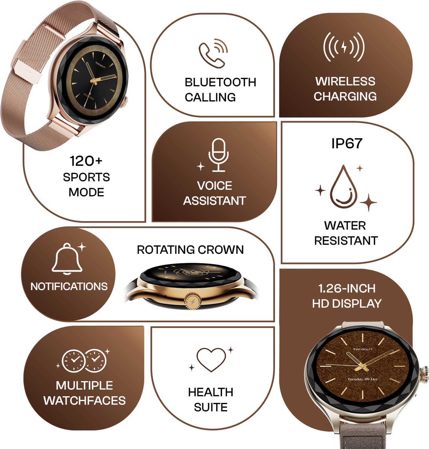 Fire-Boltt Hurricane Aura 1.26 HD Display Smartwatch - Image 3