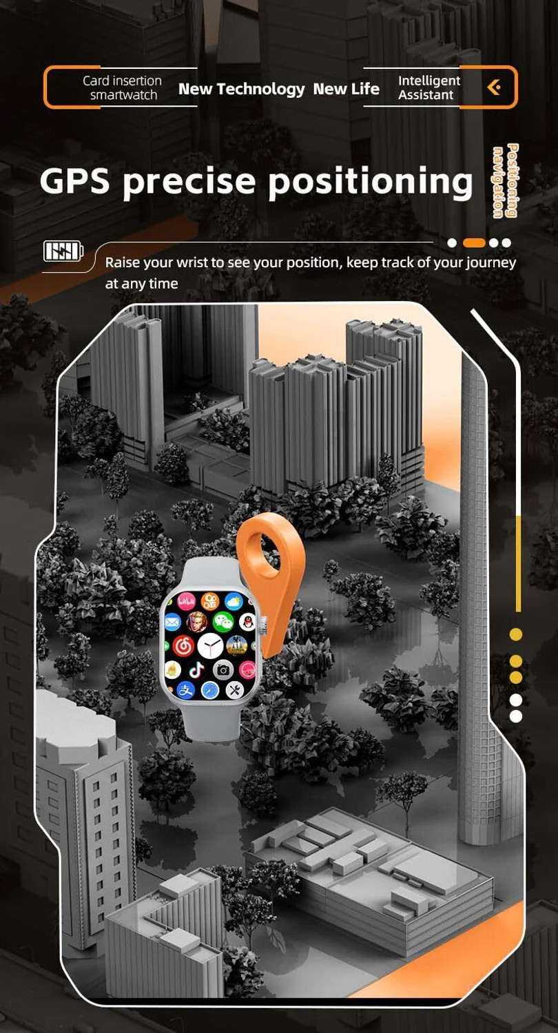 Image of SEHUB CD20 S9 Smartwatch | 180 Camera, Side Touch, SIM Call & GPS | 3GB RAM, 32GB Smartwatch