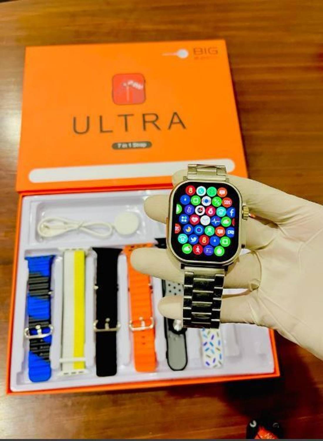 Gunjan Enterprises 7 in 1 combo Smart watch T12 Smartwatch (Multi