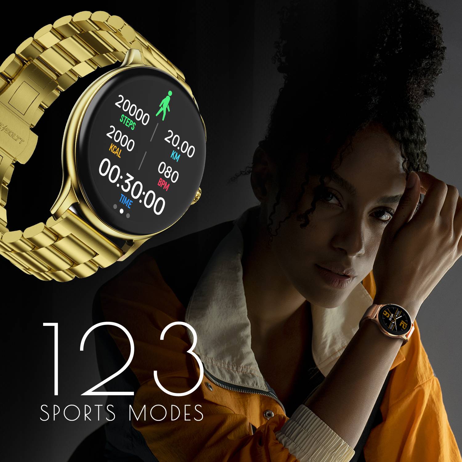 Fire-Boltt Ninja Talk 35.3mm Round Bluetooth Calling Smartwatch - Image 5