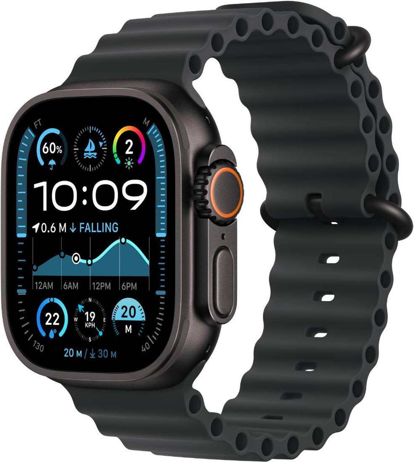 Apple Watch Ultra 2 GPS + Cellular 49mm Black Titanium with Black