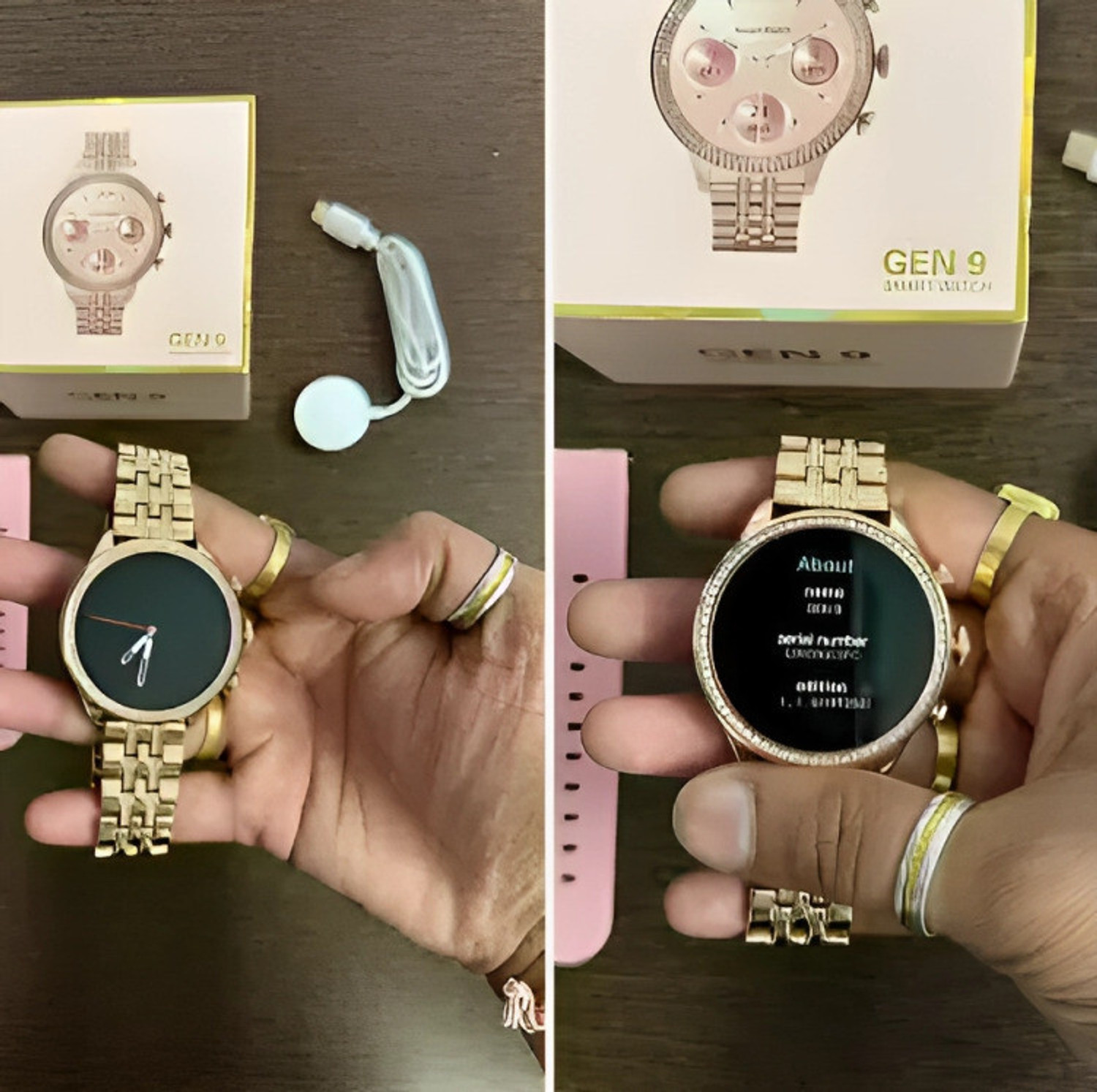 Image of MBS Gen 9 smart watch for girls and women black strap amoled display premium qualit Smartwatch