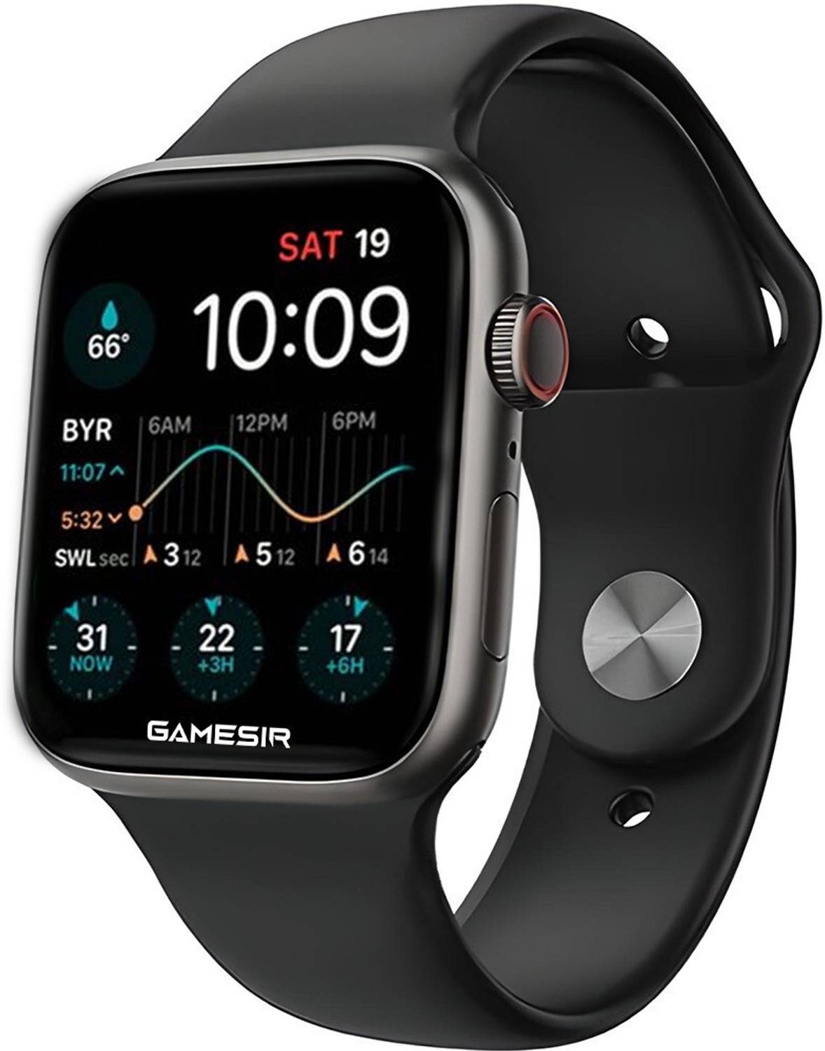 GameSir T500 Pro with Black Strep HD Display BT Calling, Fitness